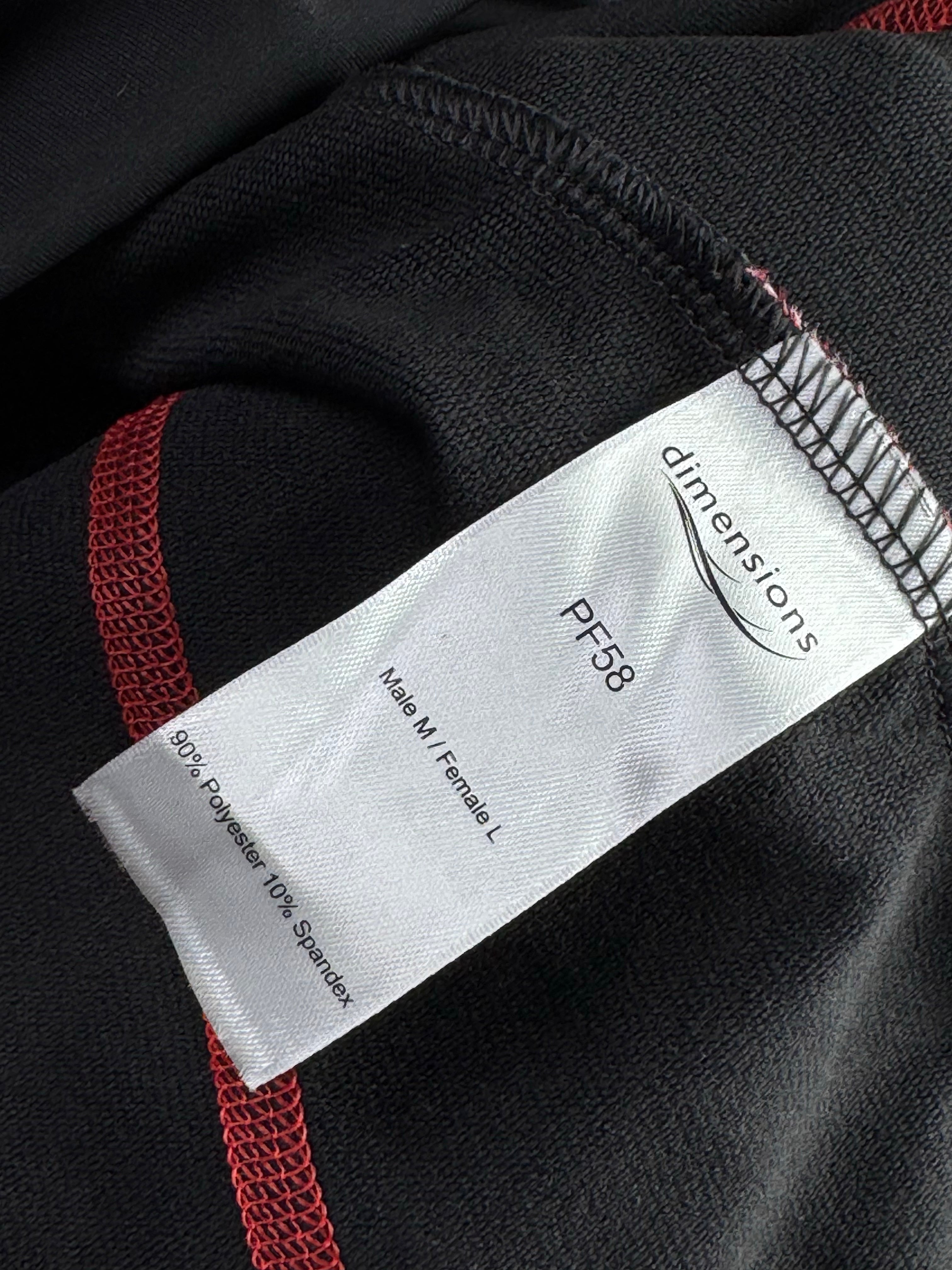 Demensions® Medium | Chest: 20.5" | Black | Long Sleeves T-Shirts | Poly - Spandex | 5306 - Genuine Maal