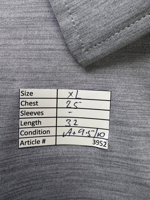 USAG® XL | Chest: 25" | Grey | Golf Polo | Poly - Spandex | 3952 - Genuine Maal