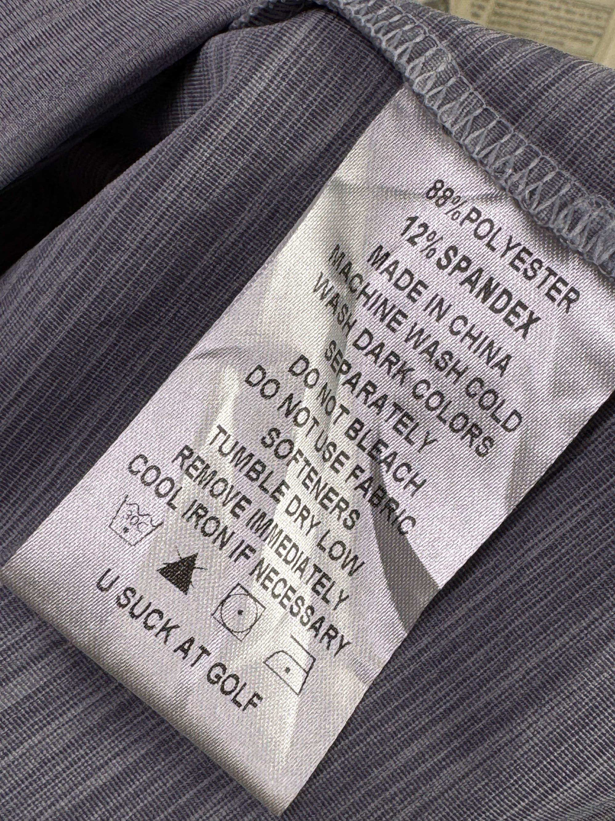 USAG® XL | Chest: 25" | Grey | Golf Polo | Poly - Spandex | 3952 - Genuine Maal