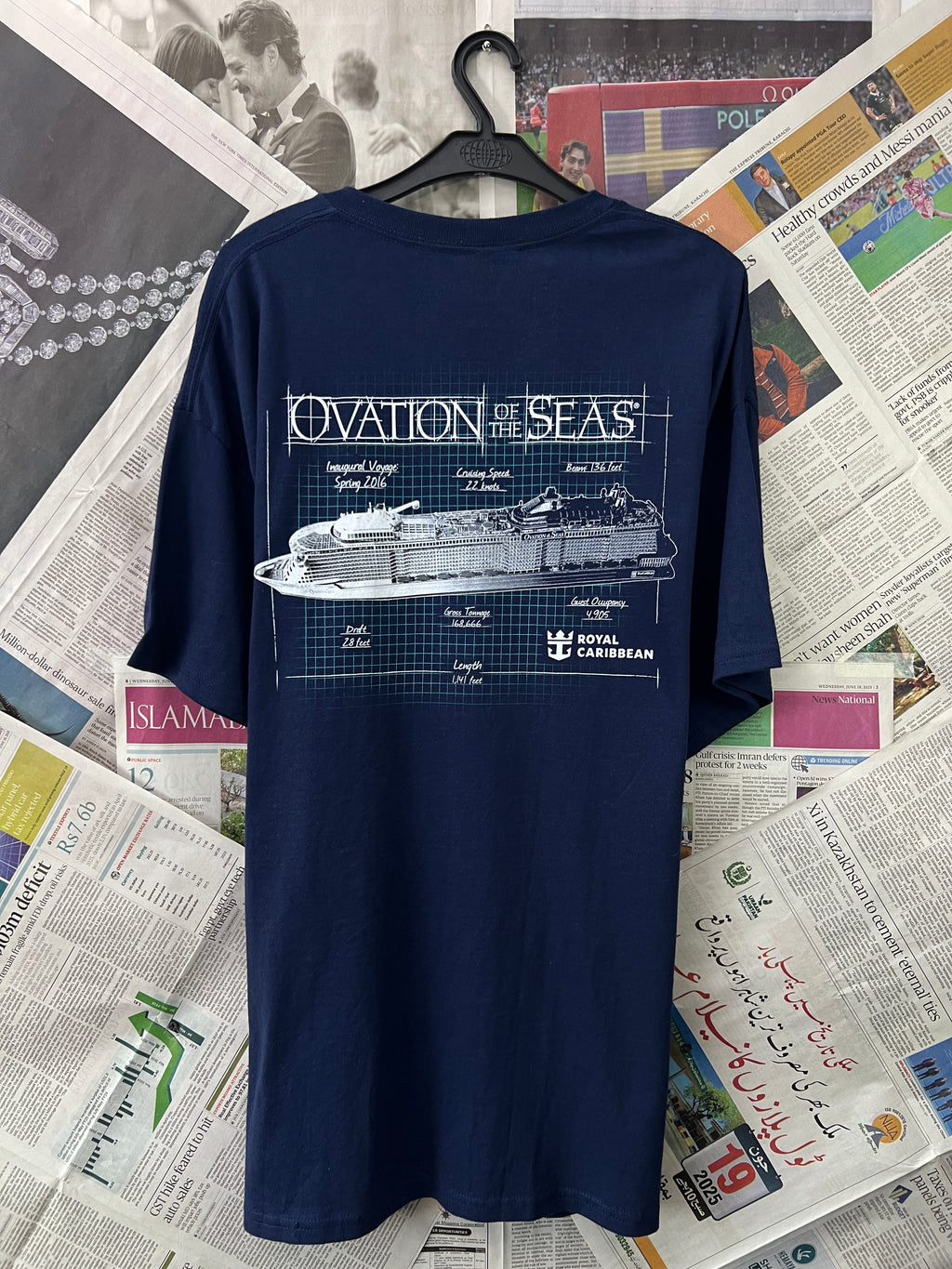 ROYAL CARIBBEAN® Navy | Large | Chest: 24" | T104 - Genuine Maal