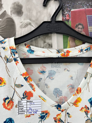 LANDS END® Floral | Medium | Chest: 21.5" | T105 - Genuine Maal