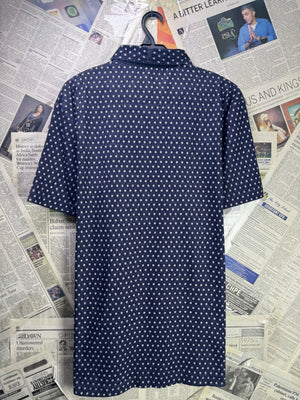 Bizzo® Medium | Chest: 21.5" | Space Blue with White Dots | Polo | Cotton | 3949 - Genuine Maal