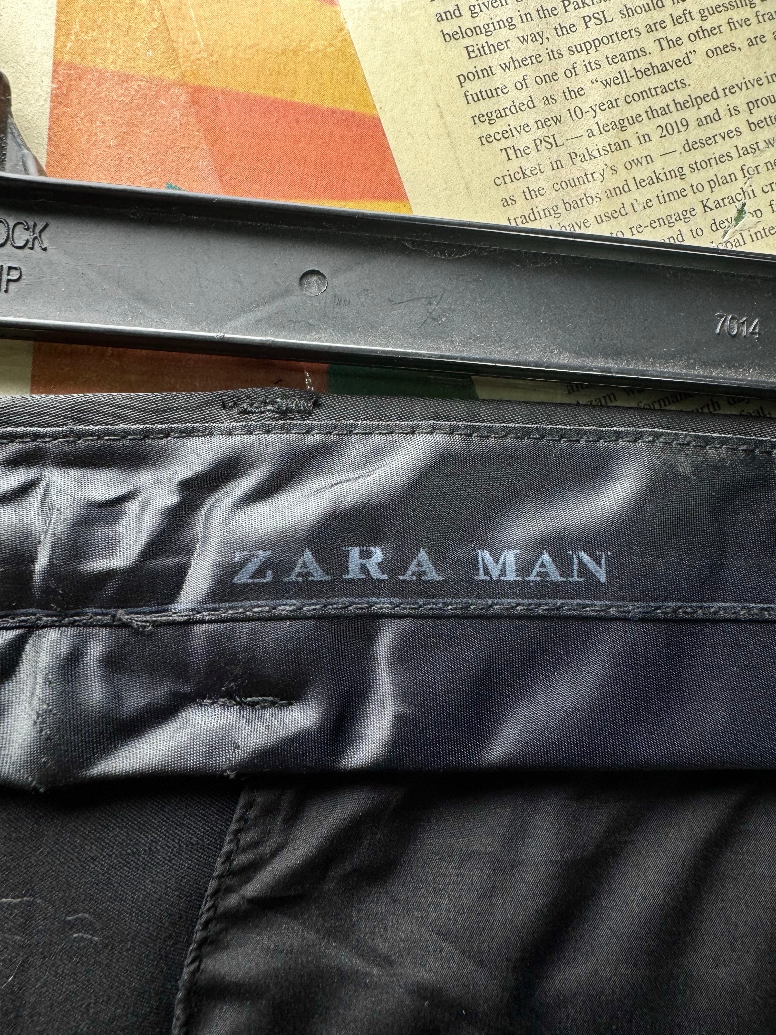 Zara® Waist: 32" | Black | Dress Pants | Poly - Wool - Elastane | 2762 - Genuine Maal