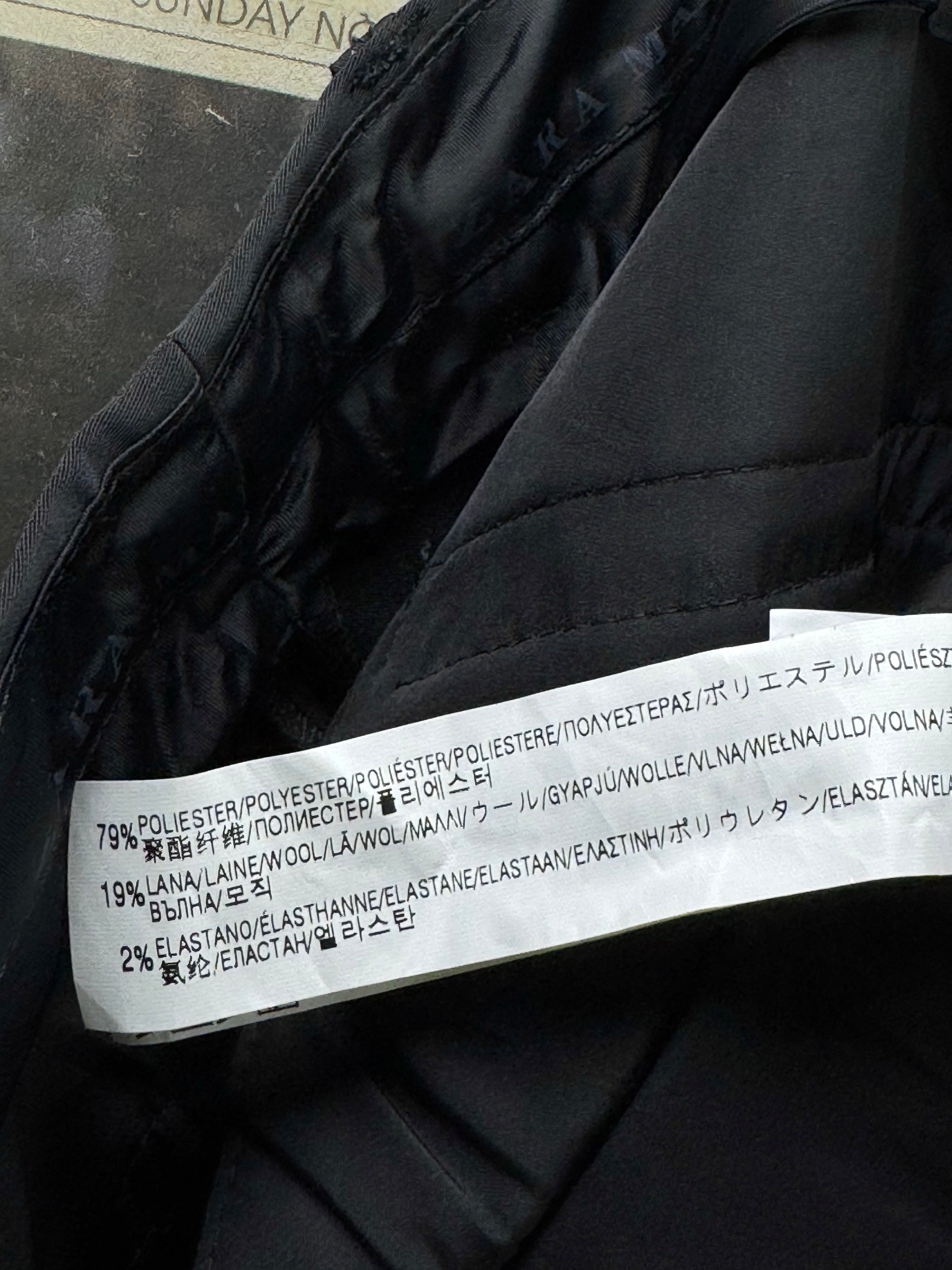Zara® Waist: 32" | Black | Dress Pants | Poly - Wool - Elastane | 2762 - Genuine Maal