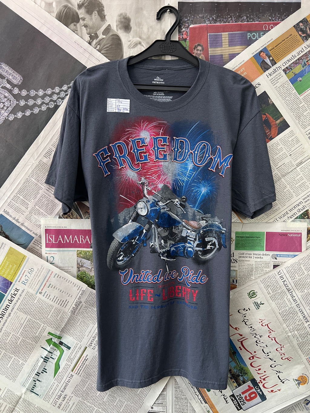 PATRIOTIC® Grey | Small | Chest: 19.5" | T110 - Genuine Maal