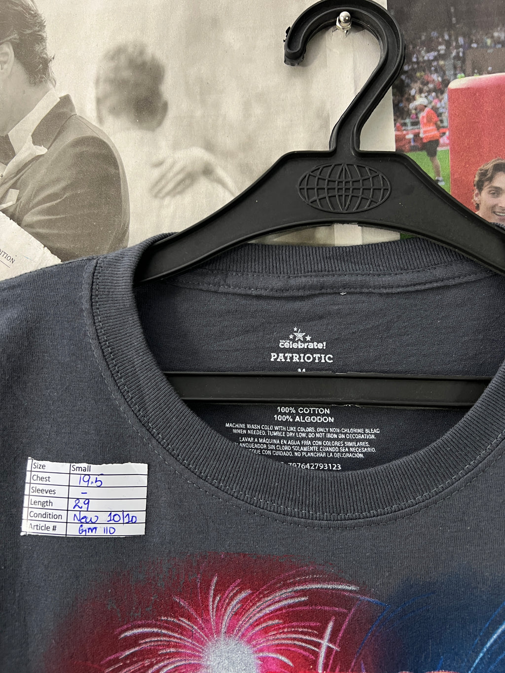 PATRIOTIC® Grey | Small | Chest: 19.5" | T110 - Genuine Maal