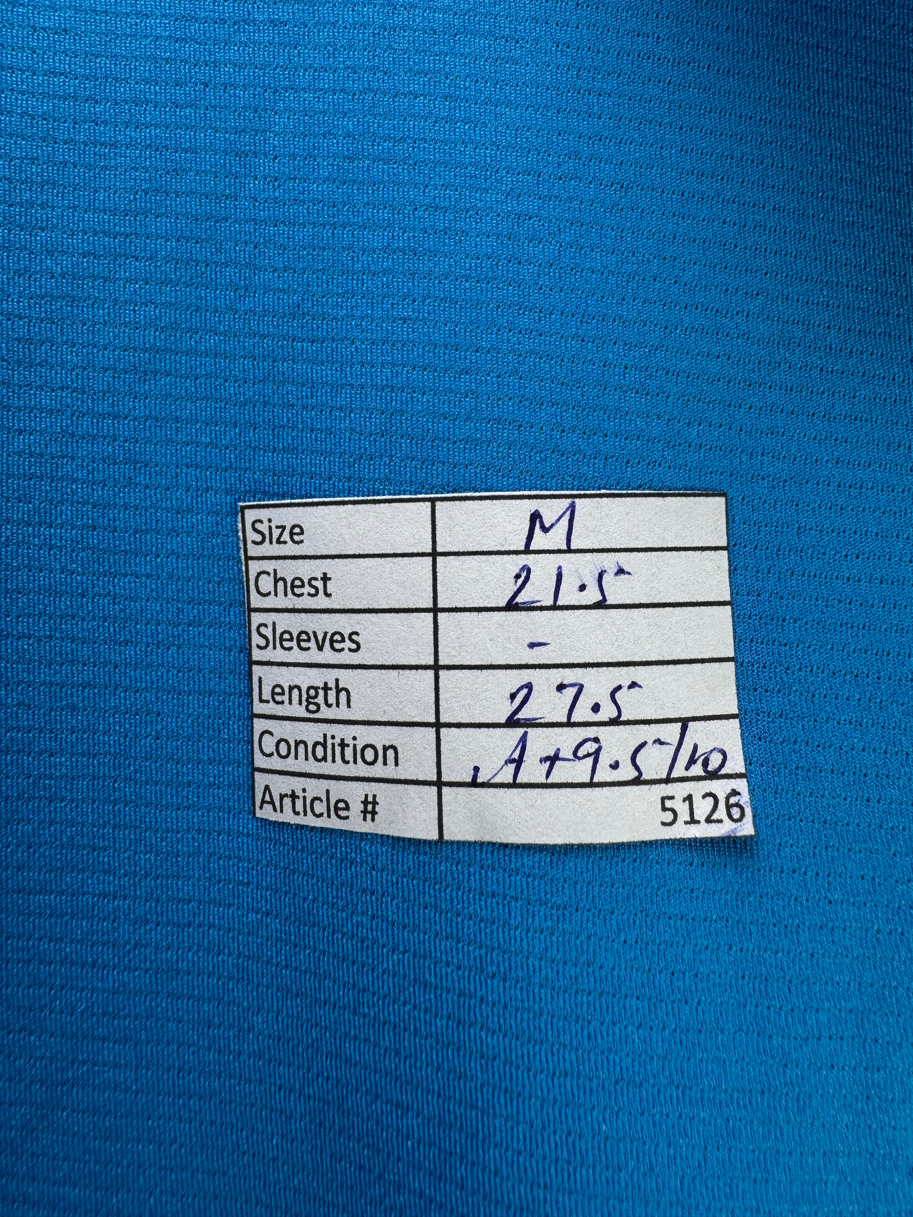Adi*as® Medium | Chest: 21.5" | Blue | Golf Polo | Poly-Polypropylene | 5126