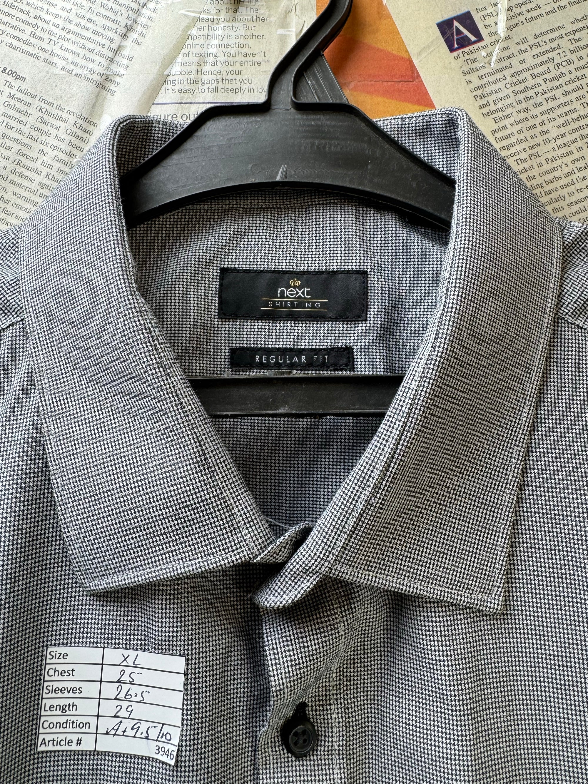 Next® XL | Chest: 25" | Grey | Shirt | Poly - Cotton | 3946 - Genuine Maal