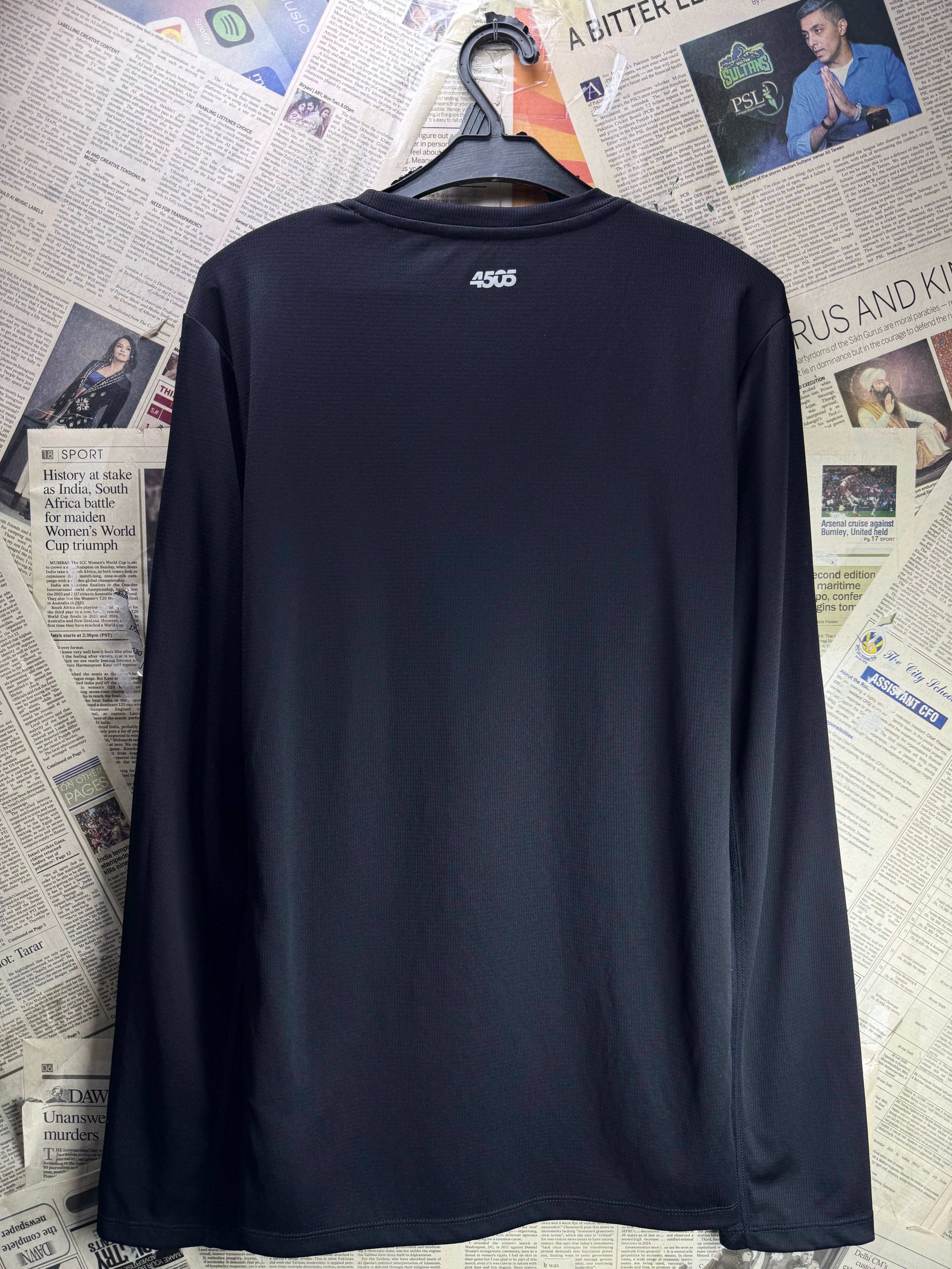 Asos® Small | Chest: 20" | Black | Sports T-Shirt | Polyester | 5130 - Genuine Maal