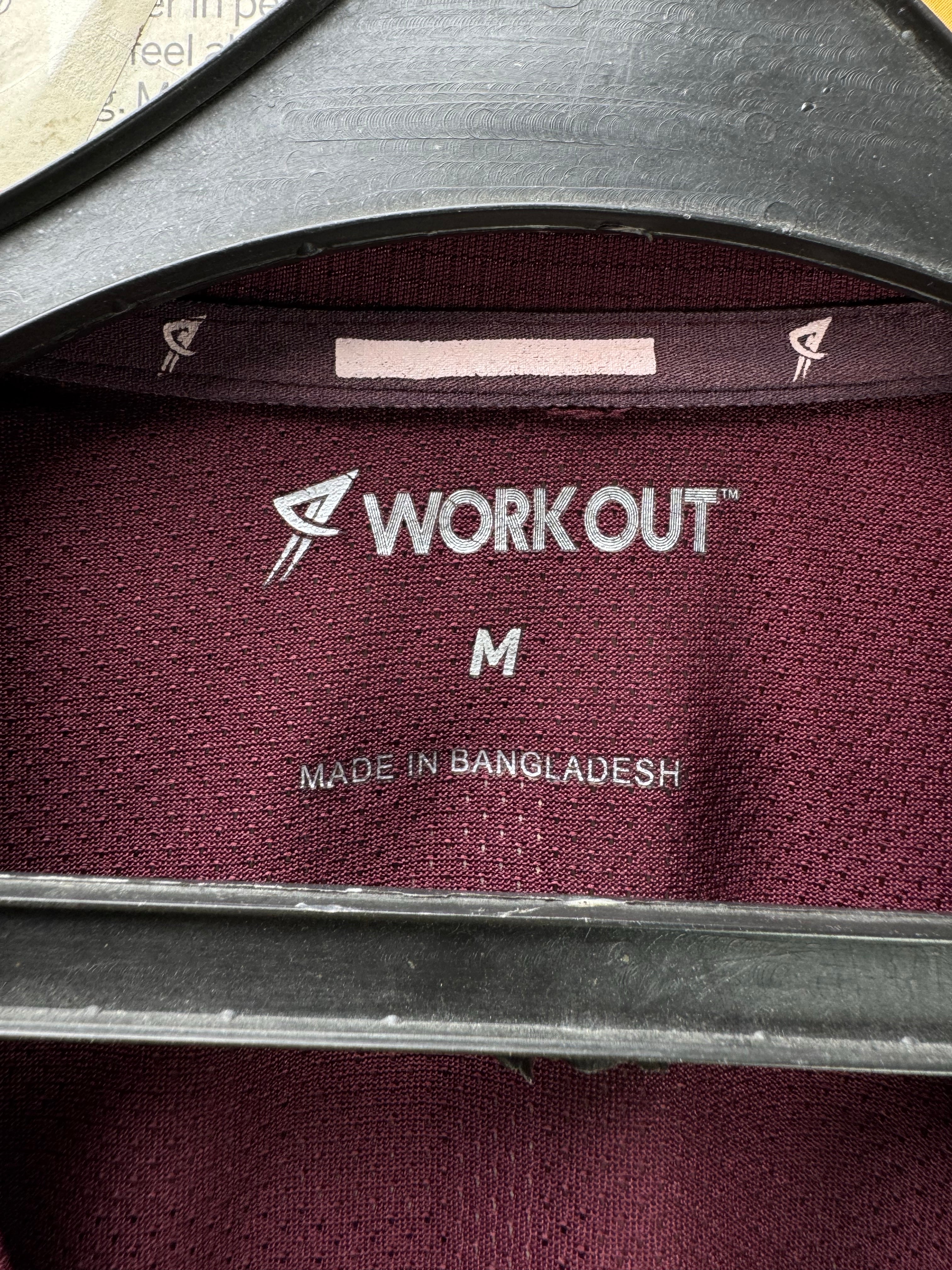 Workout® Small | Chest: 19" | Red | Sports T-Shirt | Polyester | 4940 - Genuine Maal