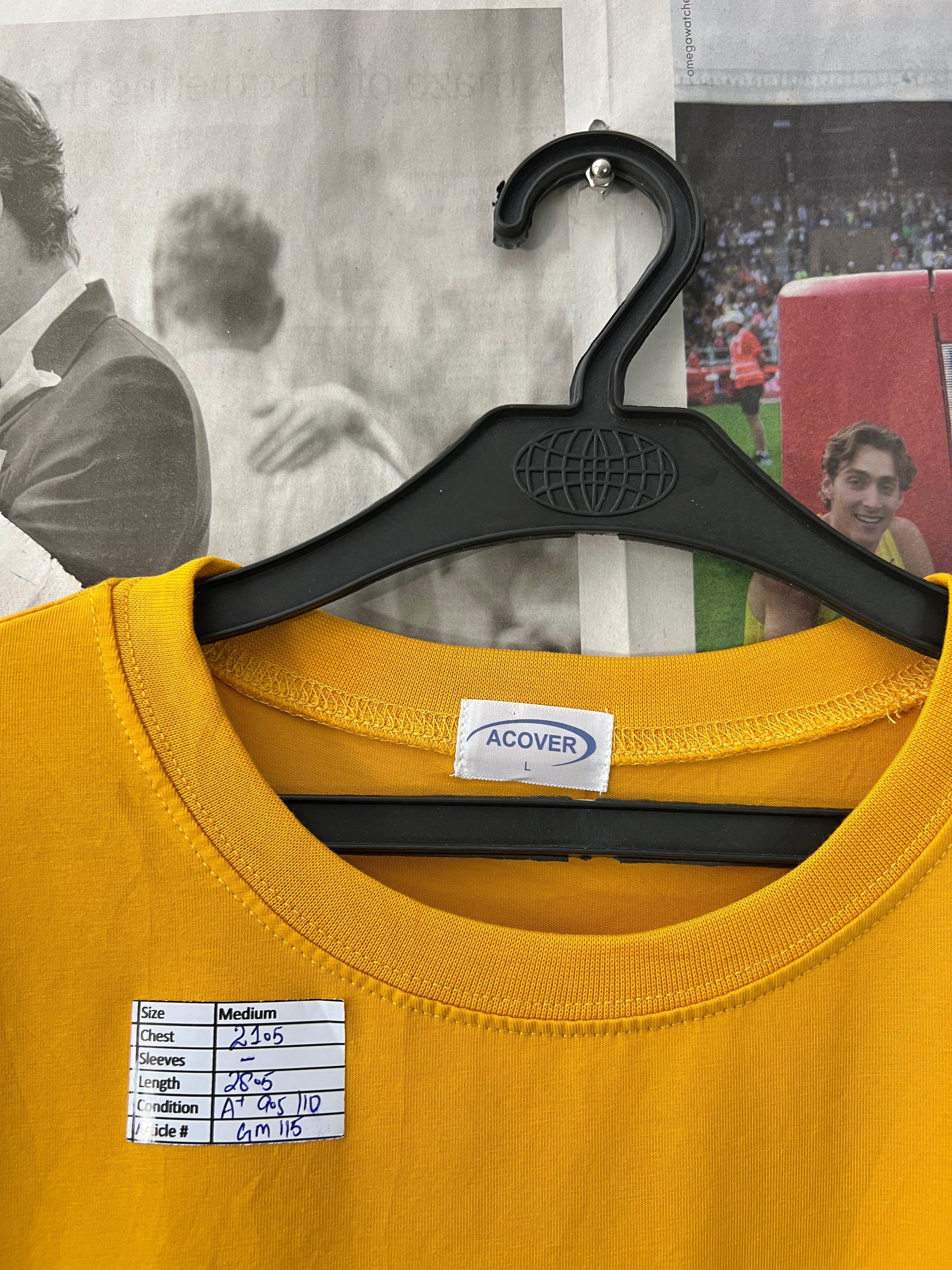 ACOVER® Mustard | Medium | Chest: 21.5" | T115 - Genuine Maal