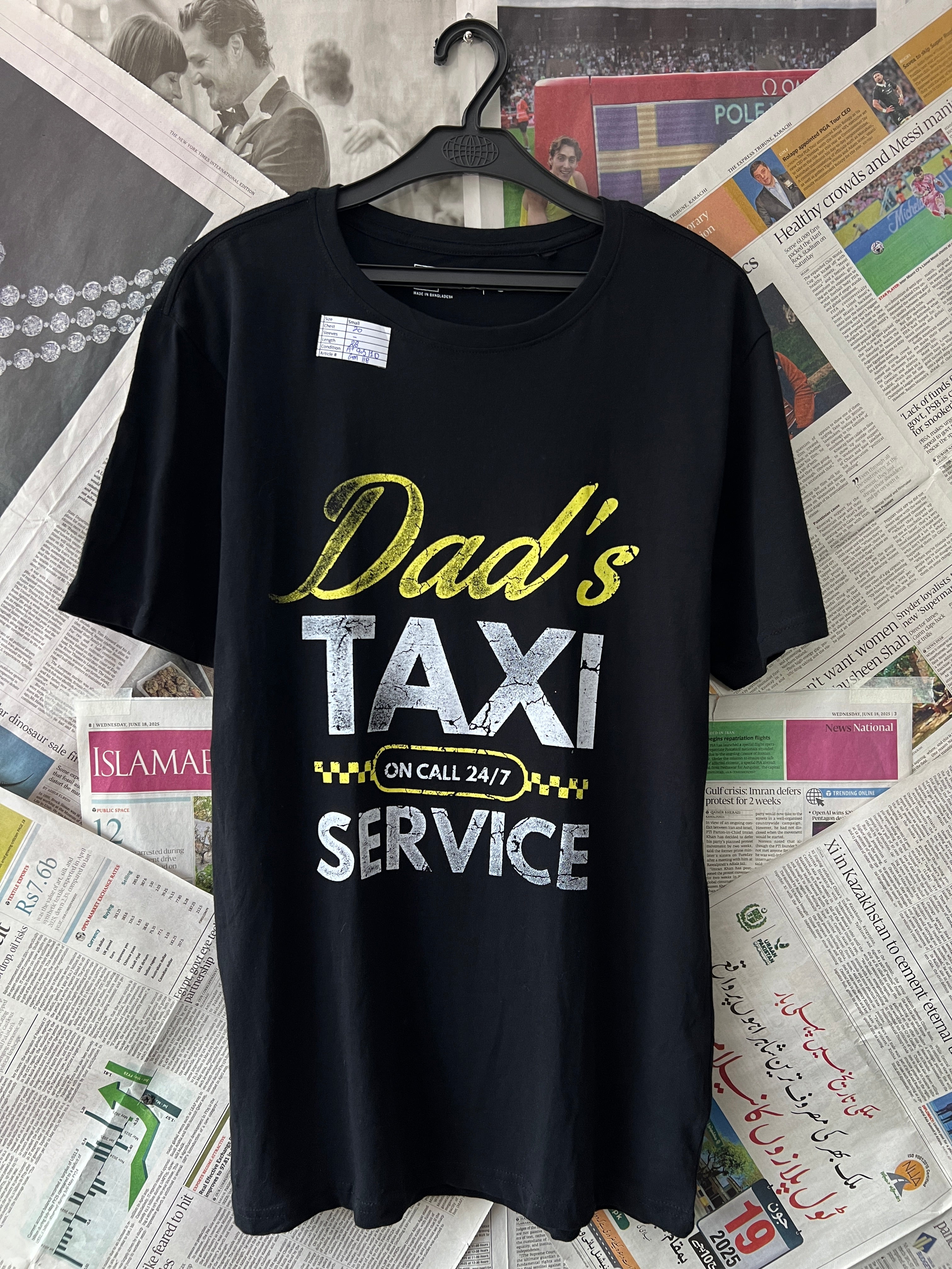 CLOTHING & CO.® Black | Small | Chest: 20" | T118 - Genuine Maal