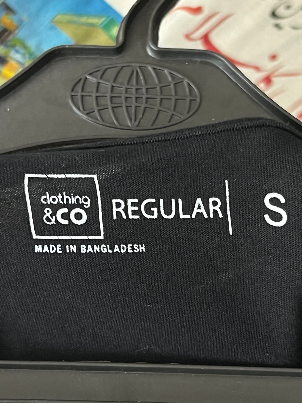 CLOTHING & CO.® Black | Small | Chest: 20" | T118 - Genuine Maal