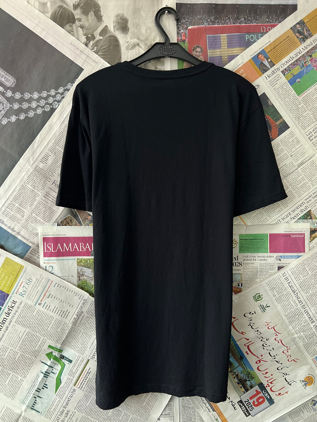 CLOTHING & CO.® Black | Small | Chest: 20" | T118 - Genuine Maal