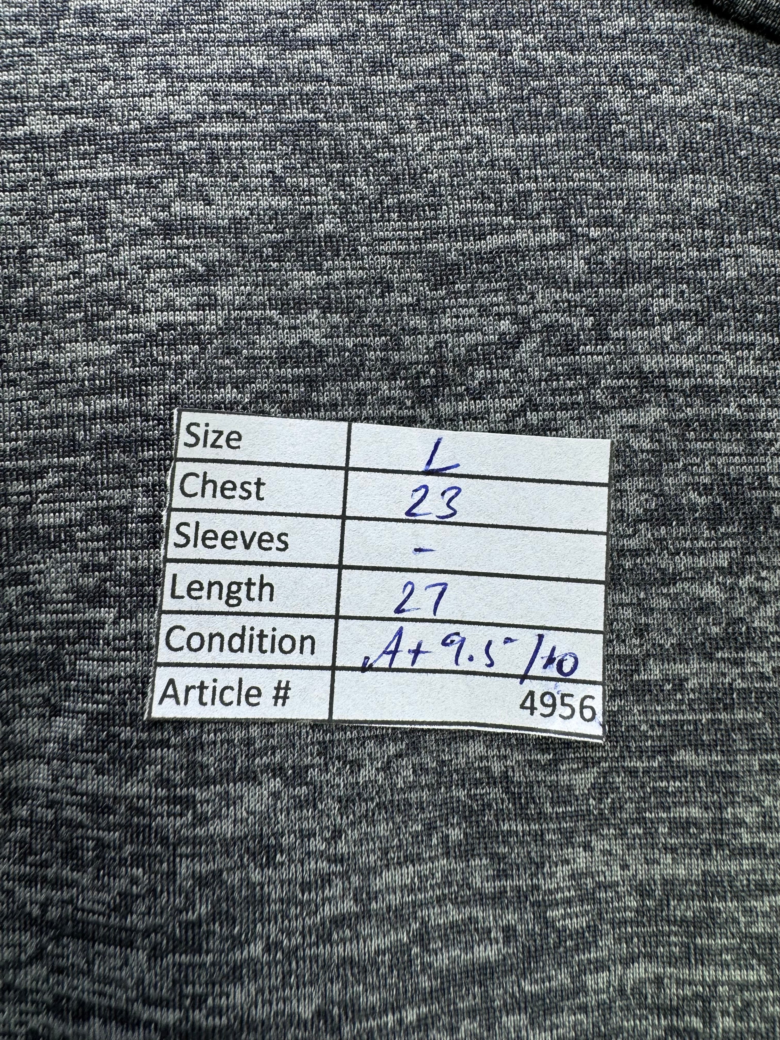 Under Armo*r® Large | Chest: 23" | Grey | Sports T-Shirt | Polyester | 4956