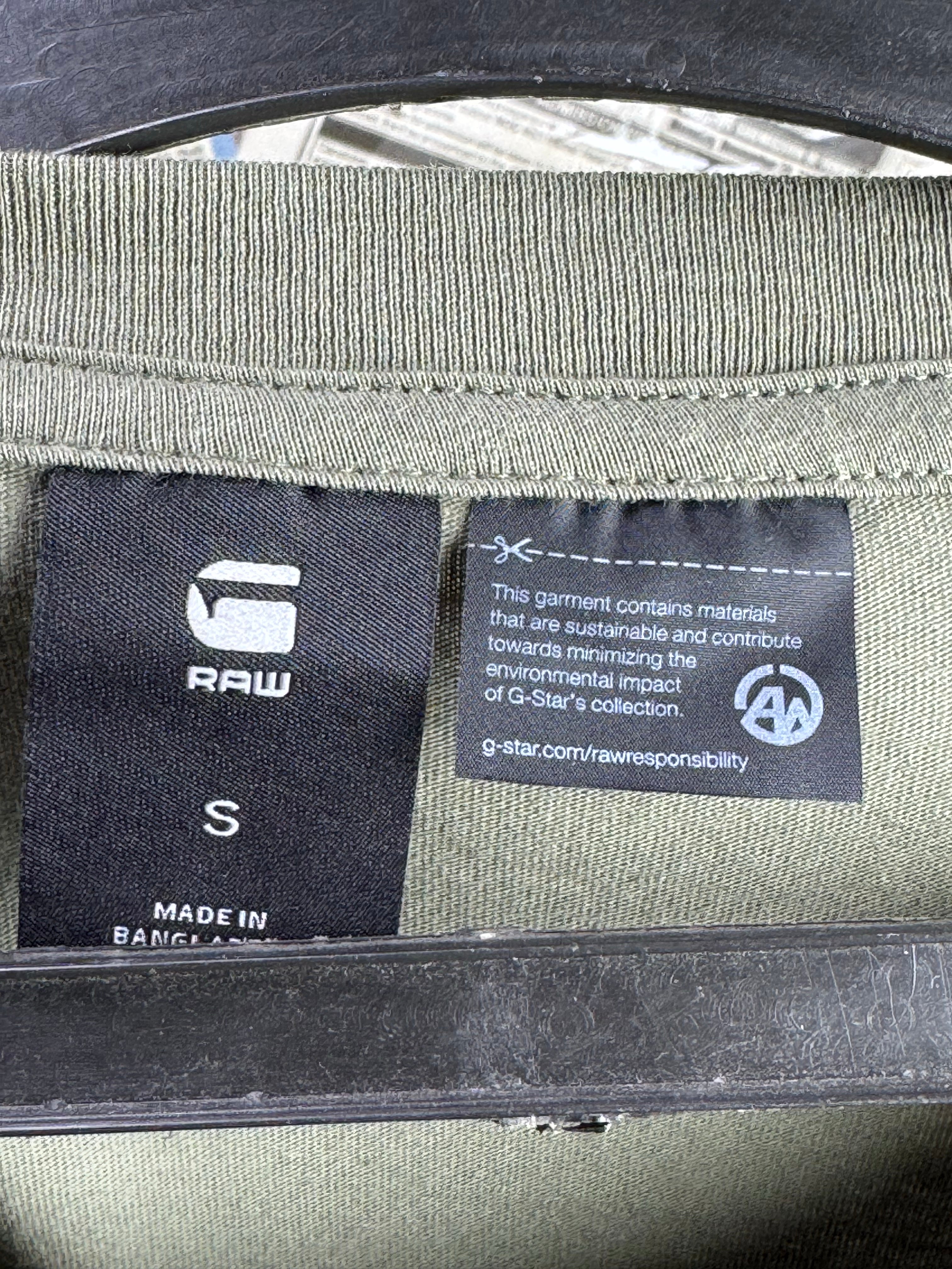 RAW® Small | Chest: 19.5" | Olive | Fullsleeves T-Shirt | Cotton | 4153 - Genuine Maal