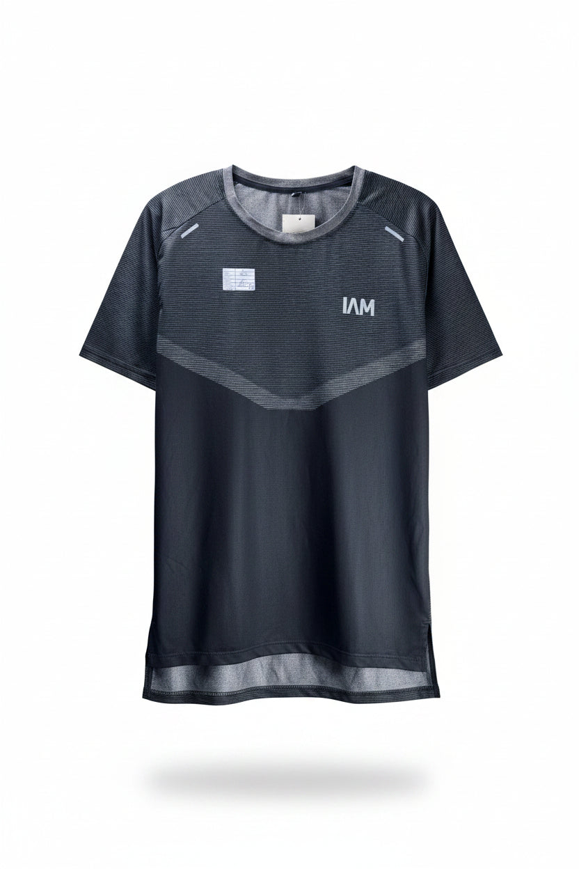 IAM® Small | Chest: 20.5" | Grey | Sports T-Shirt | Poly - Spandex | 5149 - Genuine Maal