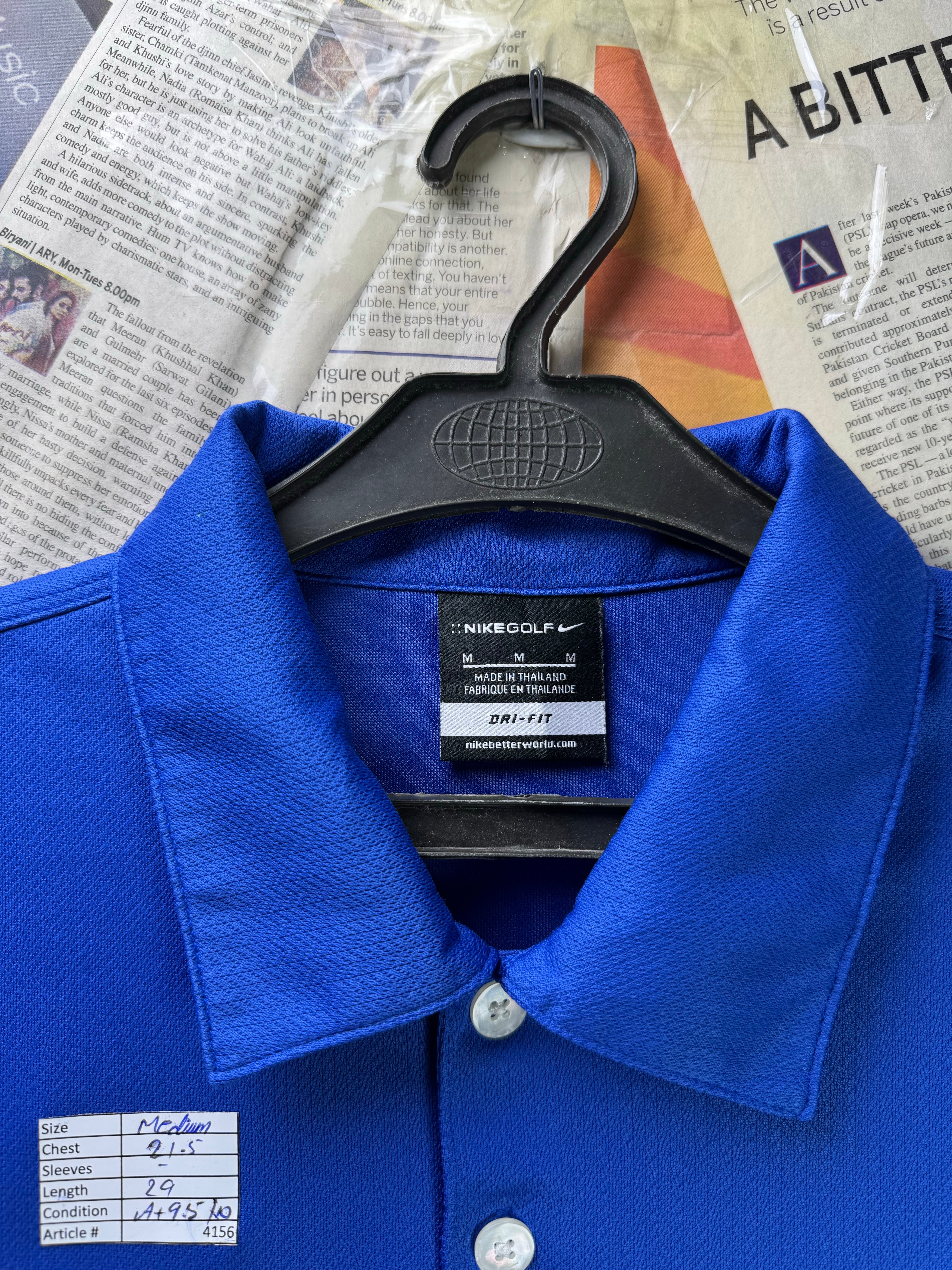N*ke® Medium | Chest: 21.5" | Royal Blue | Golf Polo | Poly | 4156 - Genuine Maal
