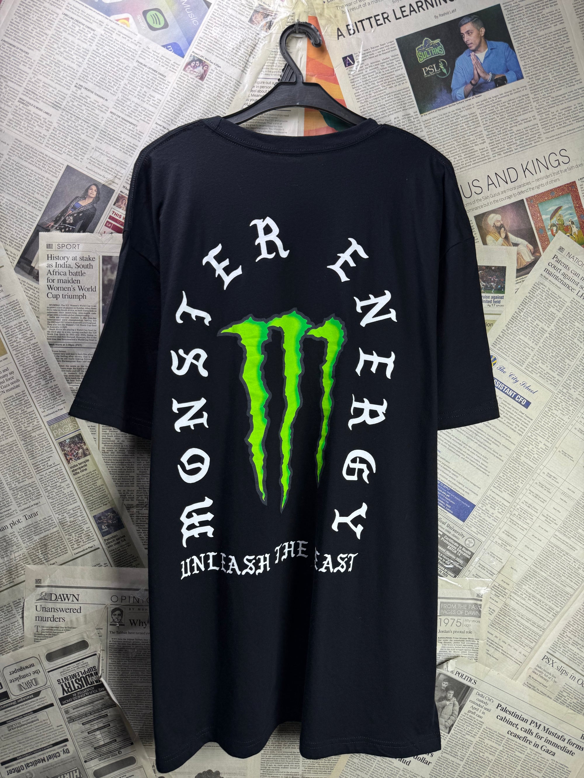 Monster® XL | Chest: 25.5" | Black | T-Shirt | Poly | 4147 - Genuine Maal