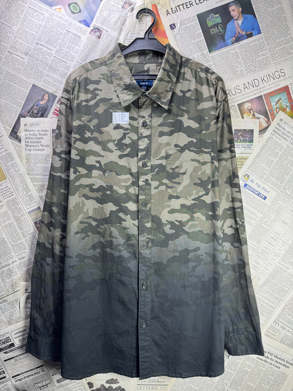 George® XXL | Chest: 26.5" | Army Green | Shirt | Cotton | 4145 - Genuine Maal