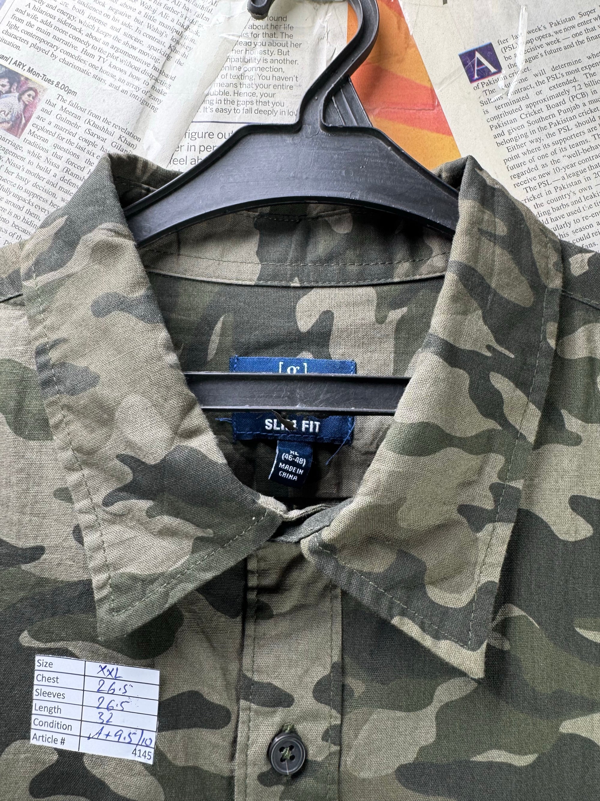 George® XXL | Chest: 26.5" | Army Green | Shirt | Cotton | 4145 - Genuine Maal