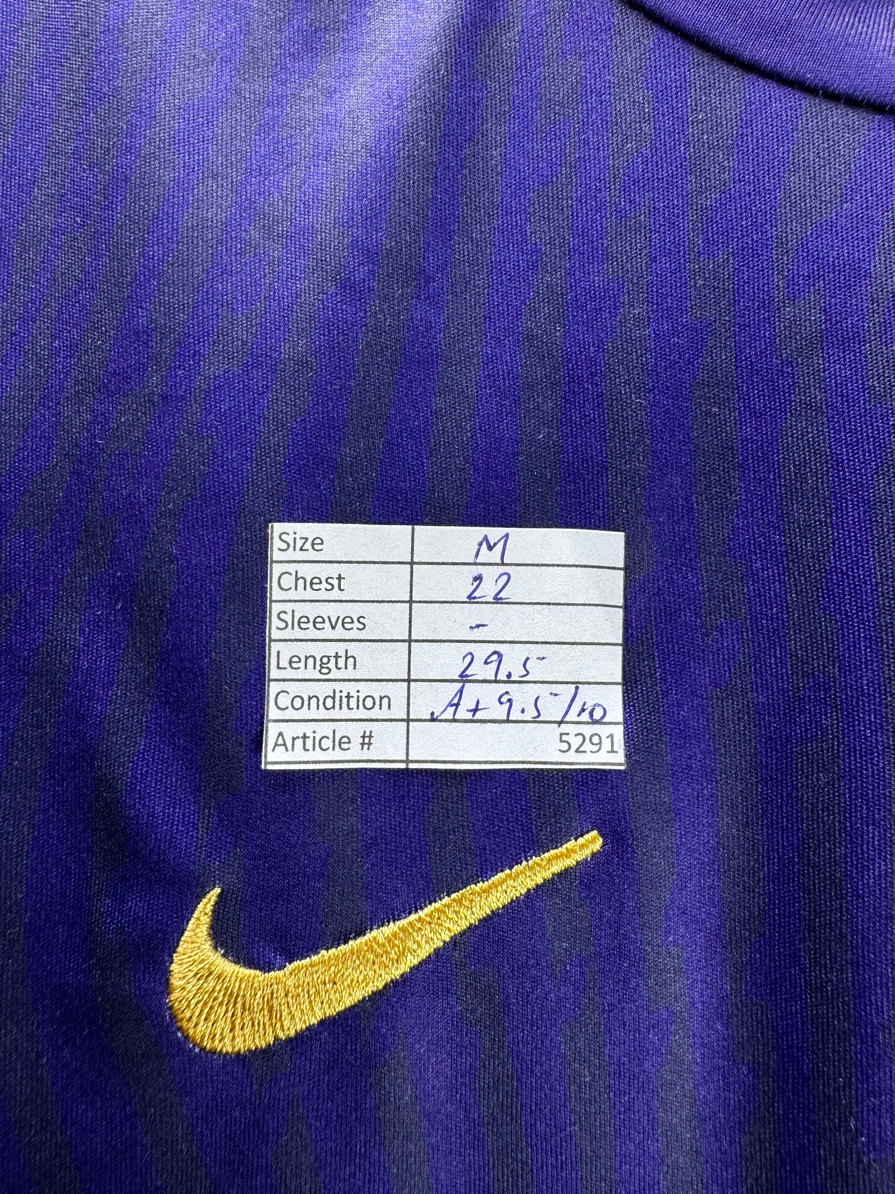 N*ke® Medium | Chest: 22" | Blue | Foot Ball Jersey Sports T-Shirts | Polyester | 5291