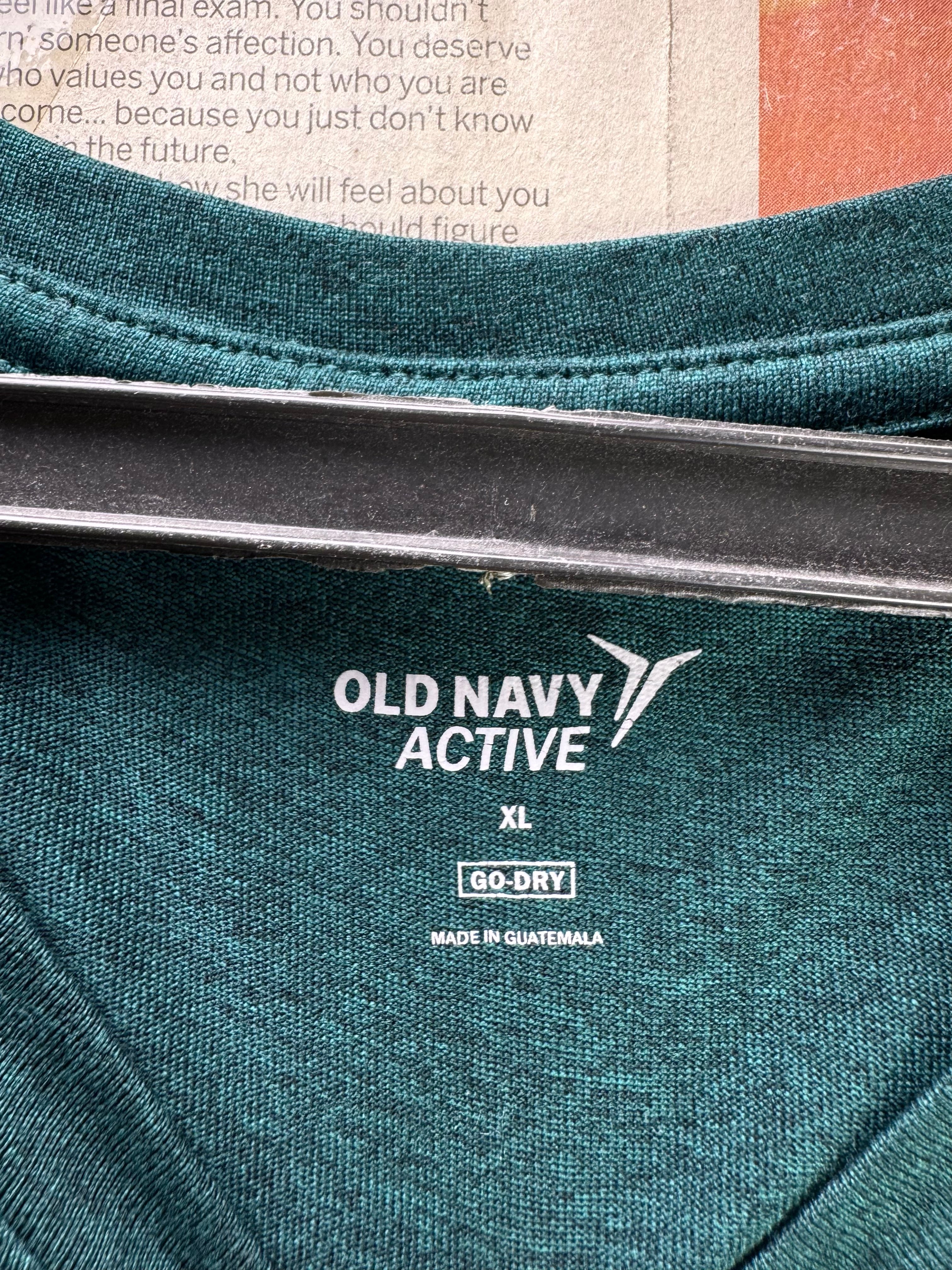 Old Navy® Large | Chest: 23.5" | Green | Sports T-Shirt | Polyester | 5305 - Genuine Maal
