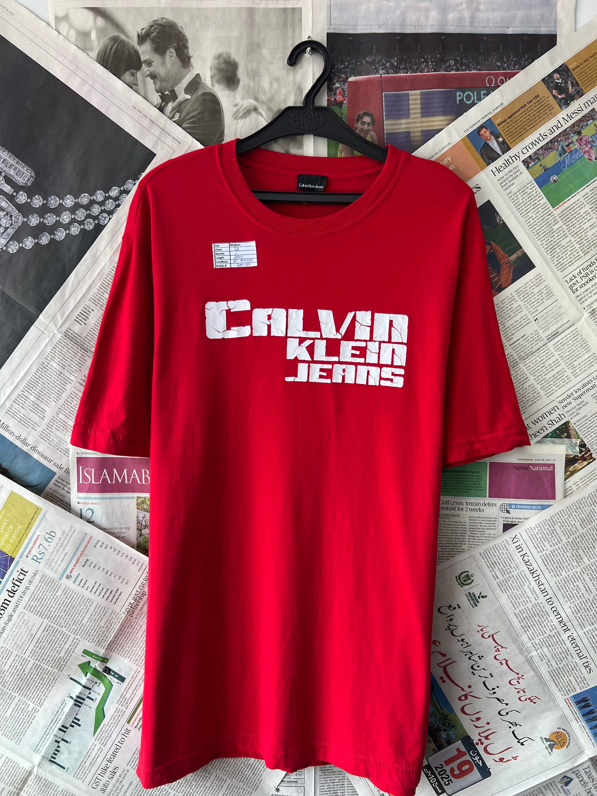 CK® Red | Medium | Chest: 22" | T137 - Genuine Maal
