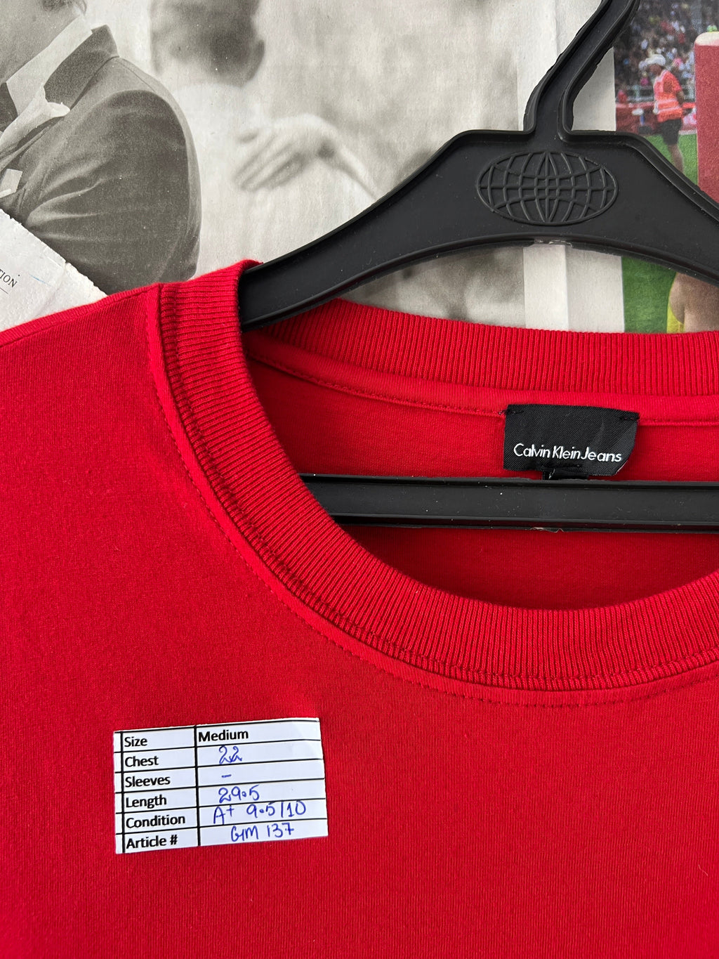 CK® Red | Medium | Chest: 22" | T137 - Genuine Maal