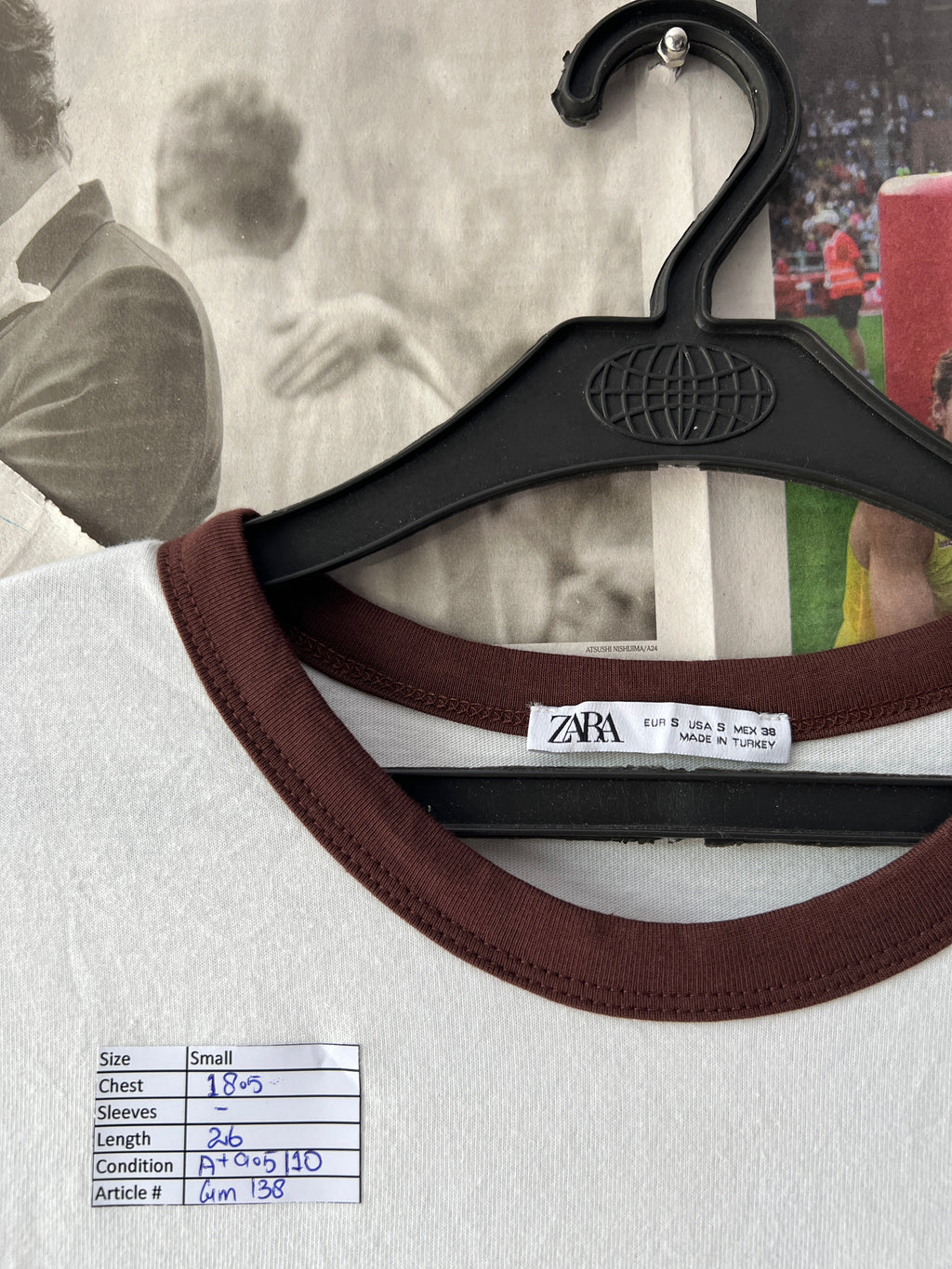 ZARA® White | XS | Chest: 18.5" | T138 - Genuine Maal