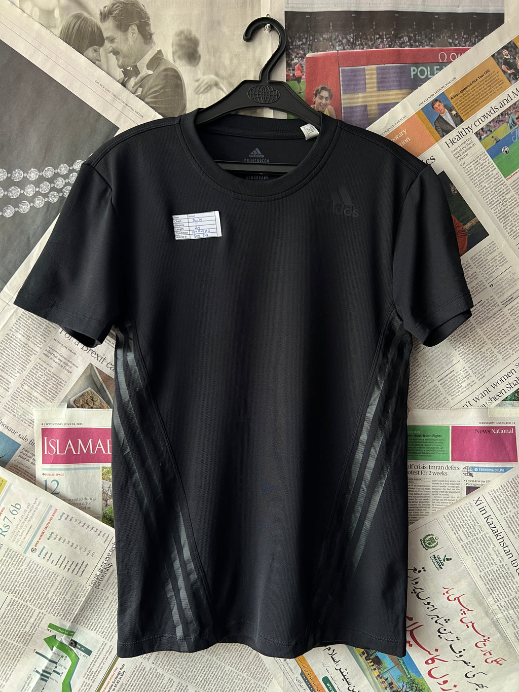ADIDAS® Black | XS | Chest: 16.75" | T144 - Genuine Maal