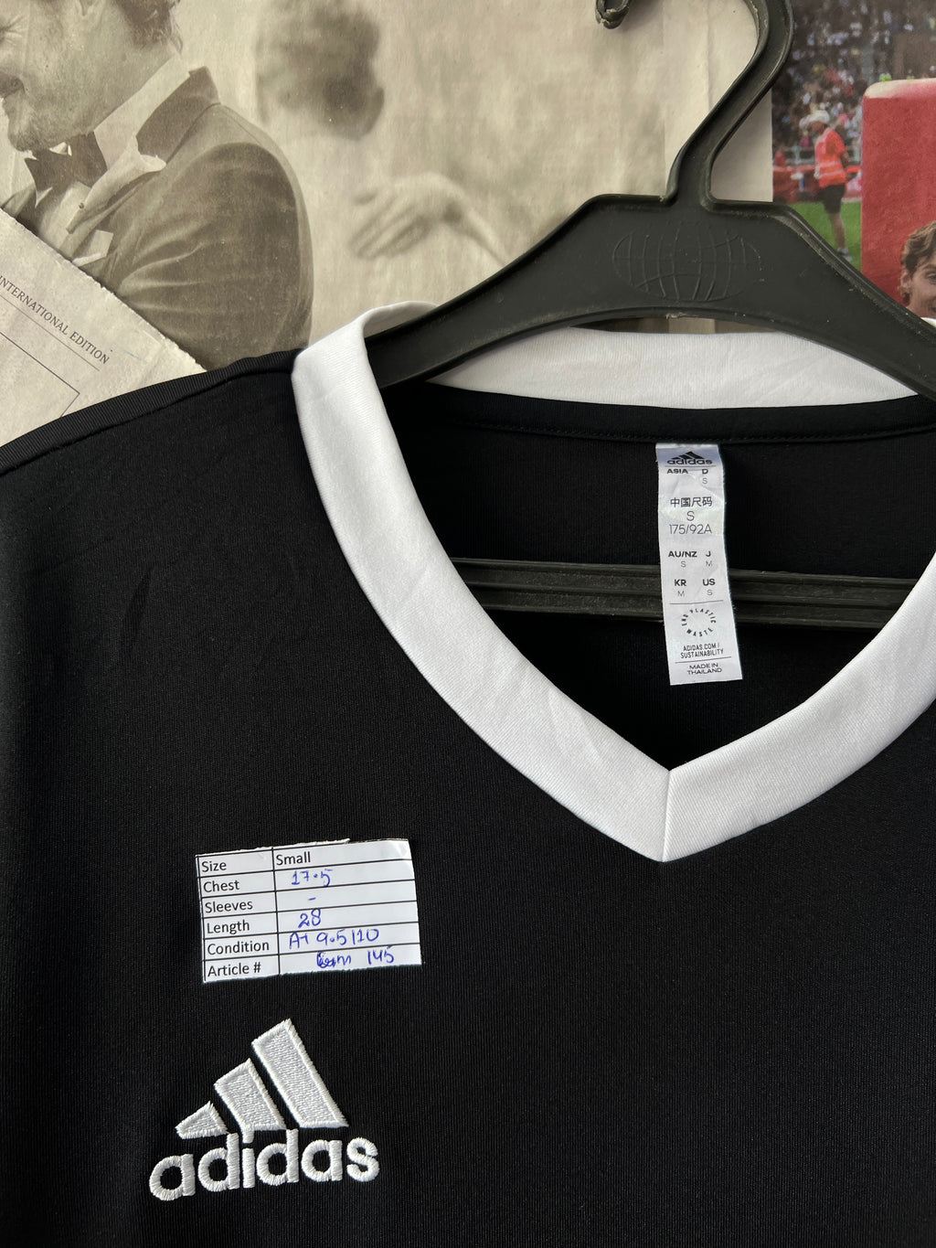 ADIDAS® Black | XS | Chest: 17.5" | T145 - Genuine Maal