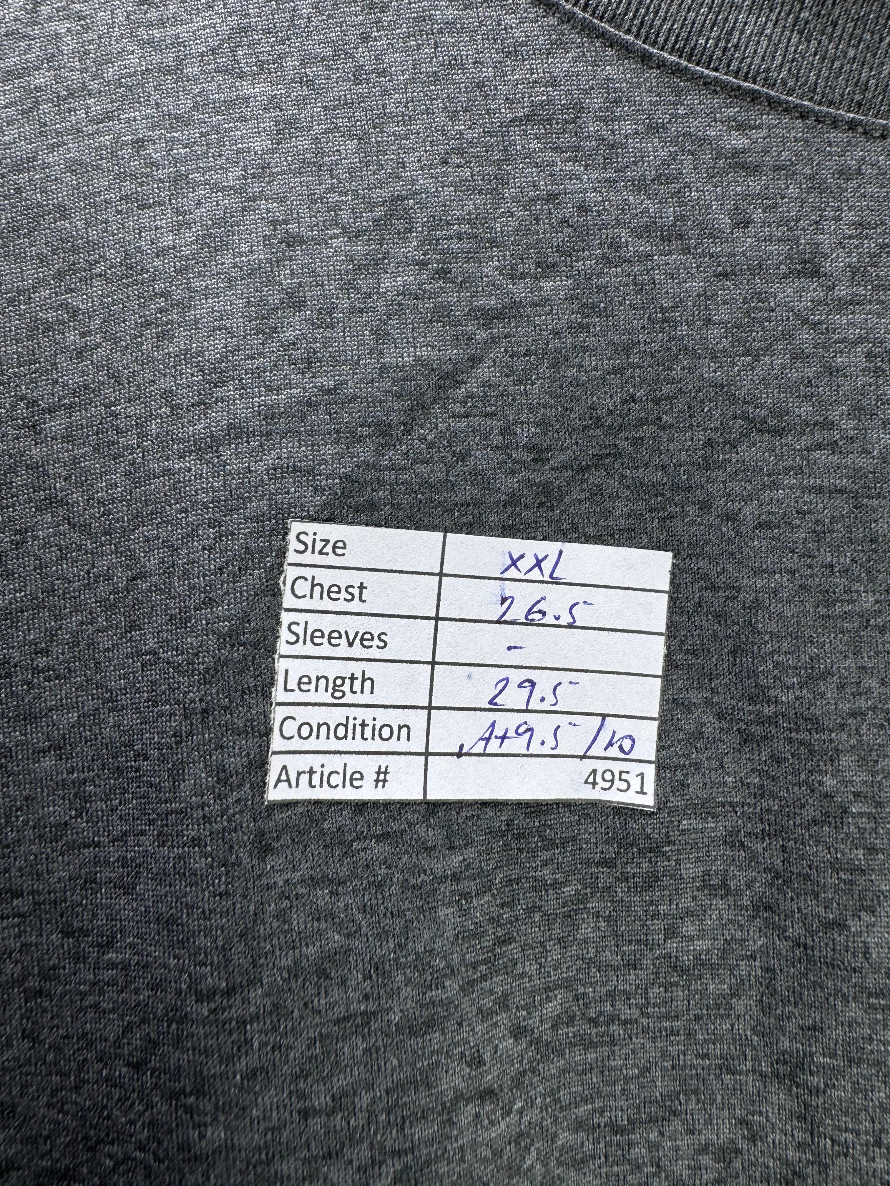 Under Armo*r® XXL | Chest: 26.5" | Black | Sports T-Shirt | Polyester | 4951