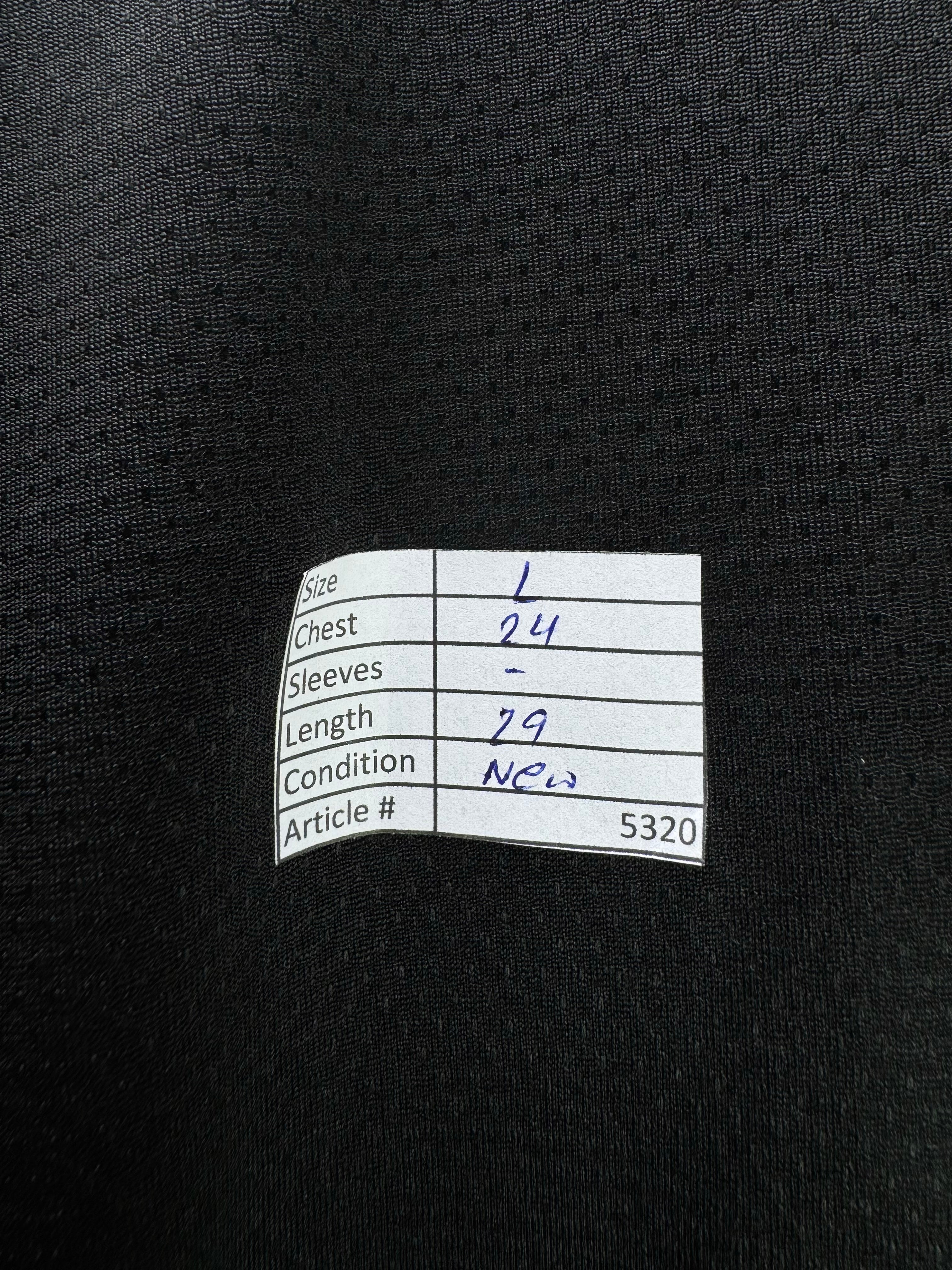 Bekkin® Large | Chest: 24" | Black | Sports T-Shirt | Polyester | 5320