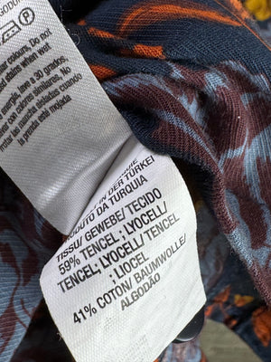 Topman® Small | Chest: 19" | Floral | Shirt | Tencel - Cotton | 3785 - Genuine Maal