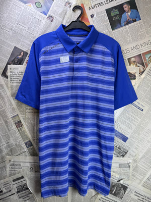 Under Armo*r® Medium | Chest: 22.5" | Blue | Golf Polo | Poly | 3787 - Genuine Maal