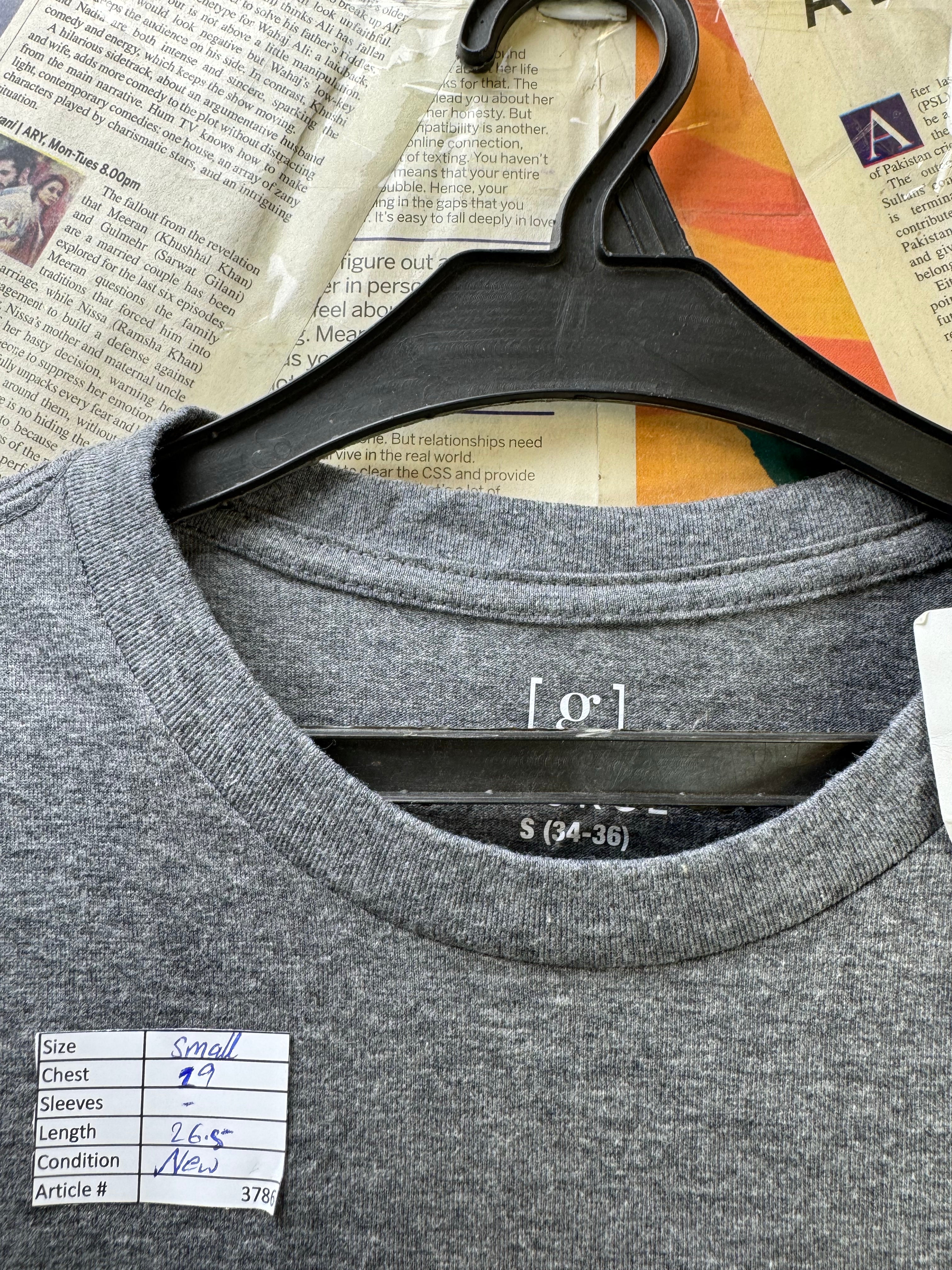 George® Small | Chest: 19" | Grey | T-Shirt | Poly - Cotton | 3786 - Genuine Maal