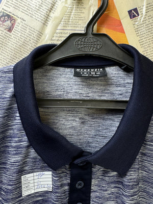 Mckenzie® Large | Chest: 24" | Blue Heather | Performance Polo | Poly - Elastane | 3803 - Genuine Maal