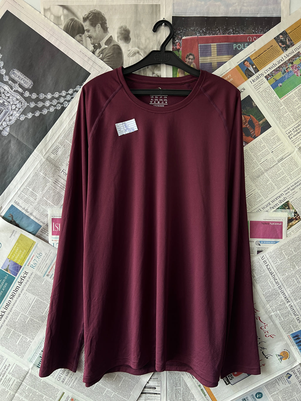 SIZE® Maroon | Large | Chest: 24" | T150 - Genuine Maal