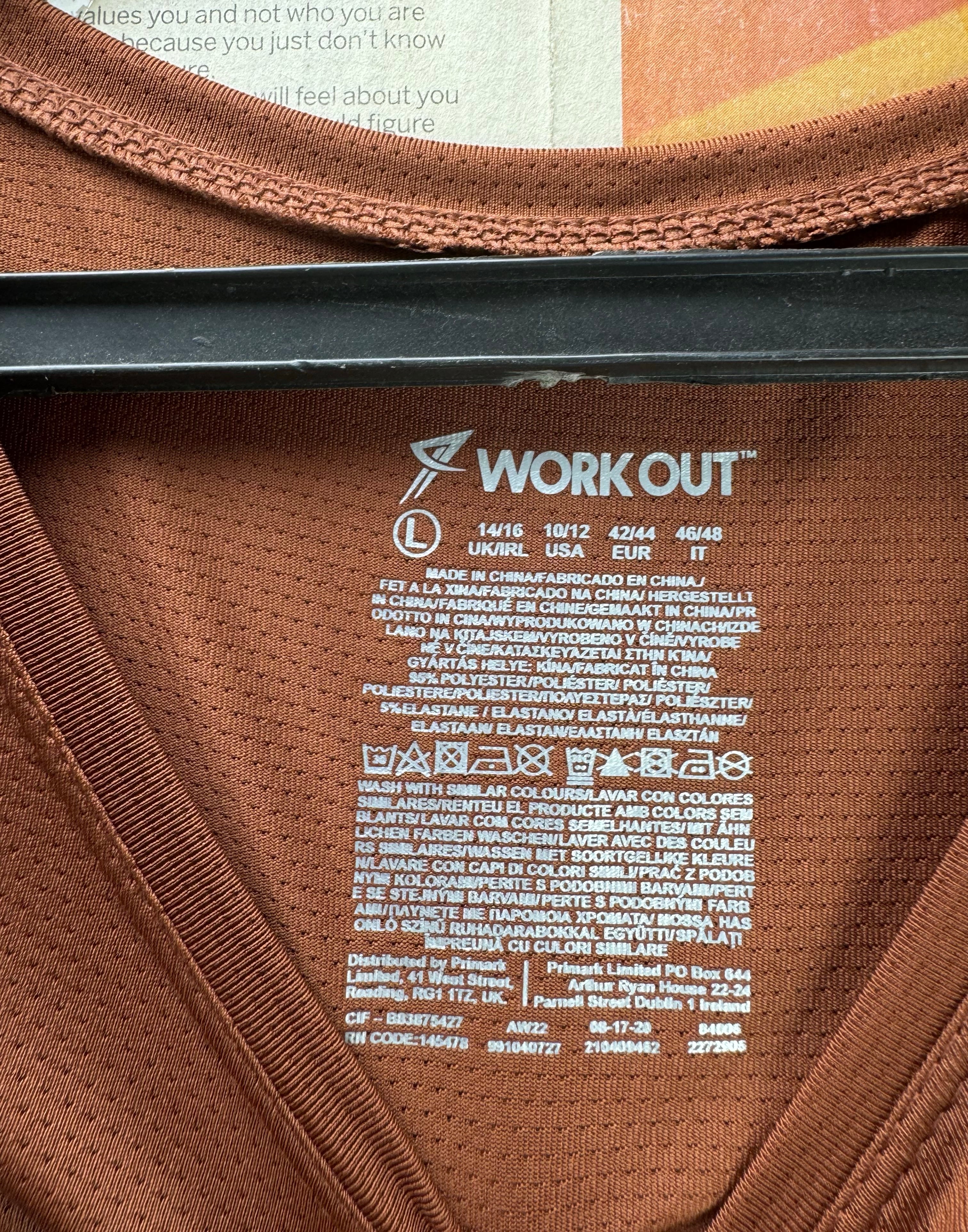 Primark® Medium | Chest: 22.5" | Pink | Sports T-Shirt | Poly - Elastane | 4953 - Genuine Maal