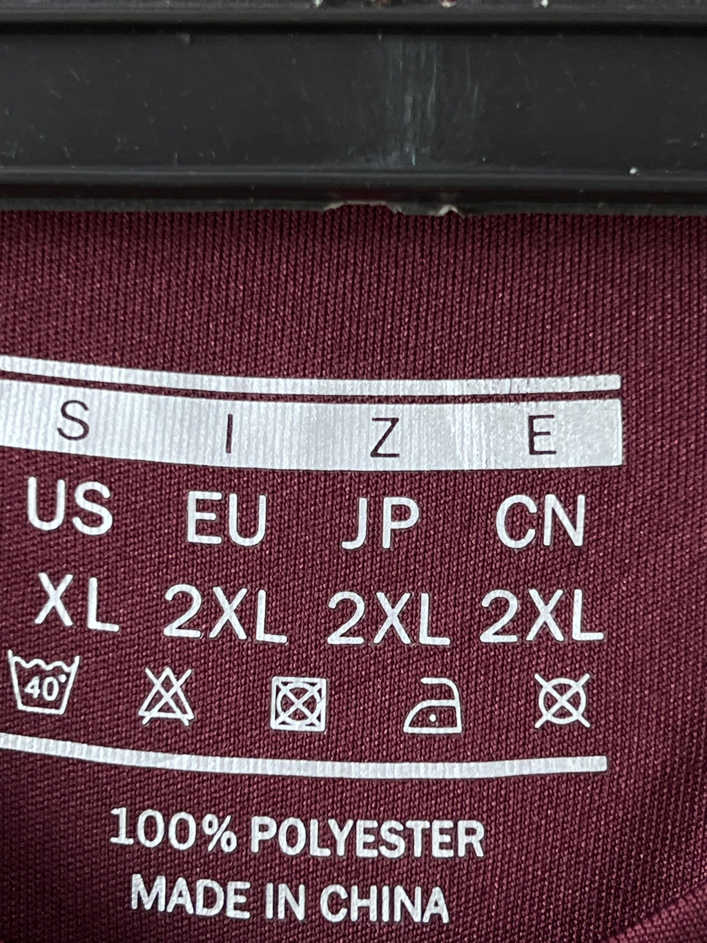 SIZE® Maroon | Large | Chest: 24" | T150 - Genuine Maal