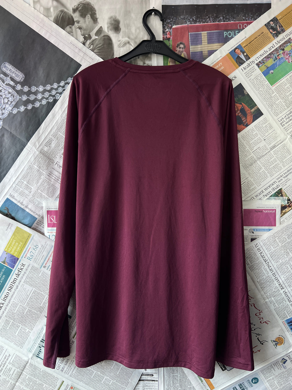 SIZE® Maroon | Large | Chest: 24" | T150 - Genuine Maal