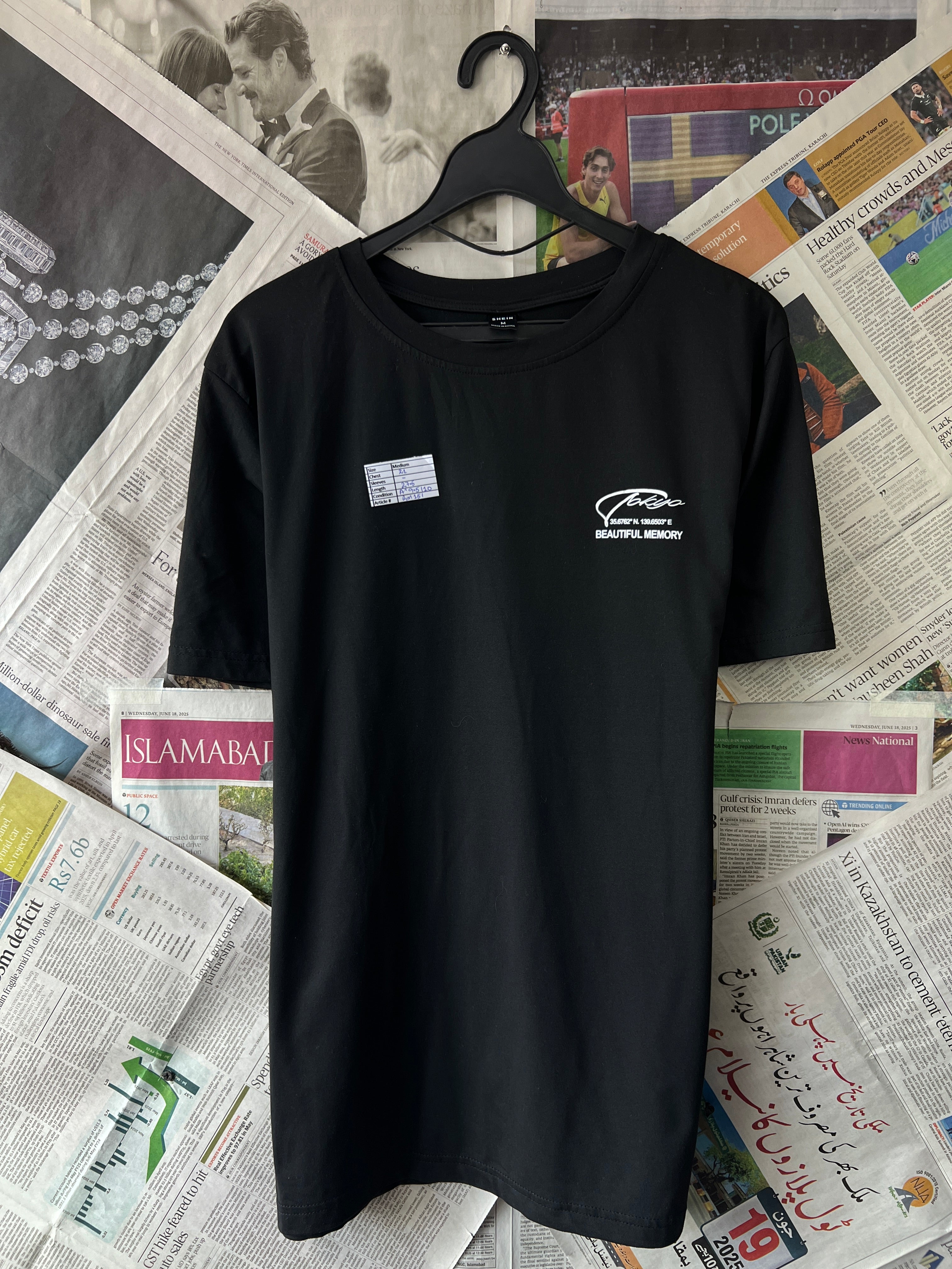 SHEIN® Black | Small | Chest: 21" | T151 - Genuine Maal