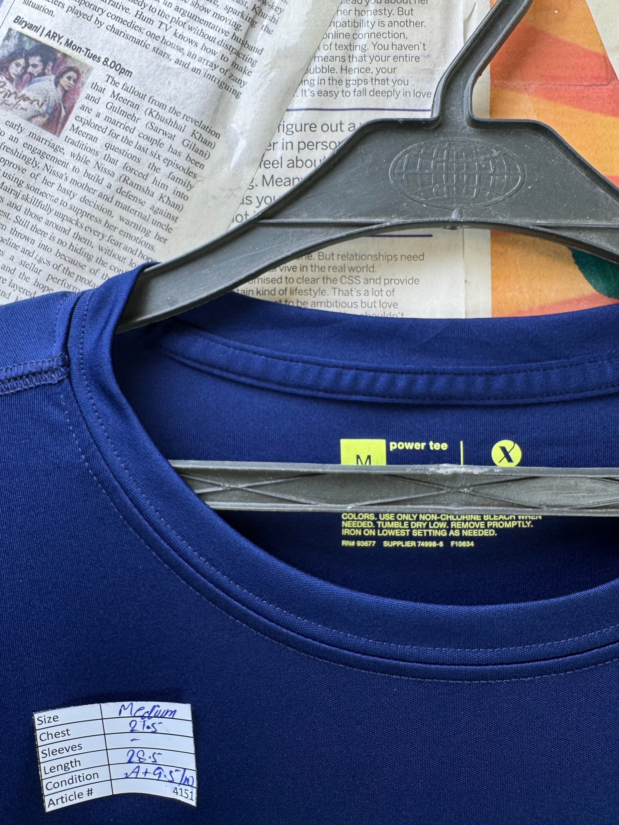 Xersion® Medium | Chest: 21.5" | Blue | Sports T-Shirt | Poly | 4151 - Genuine Maal