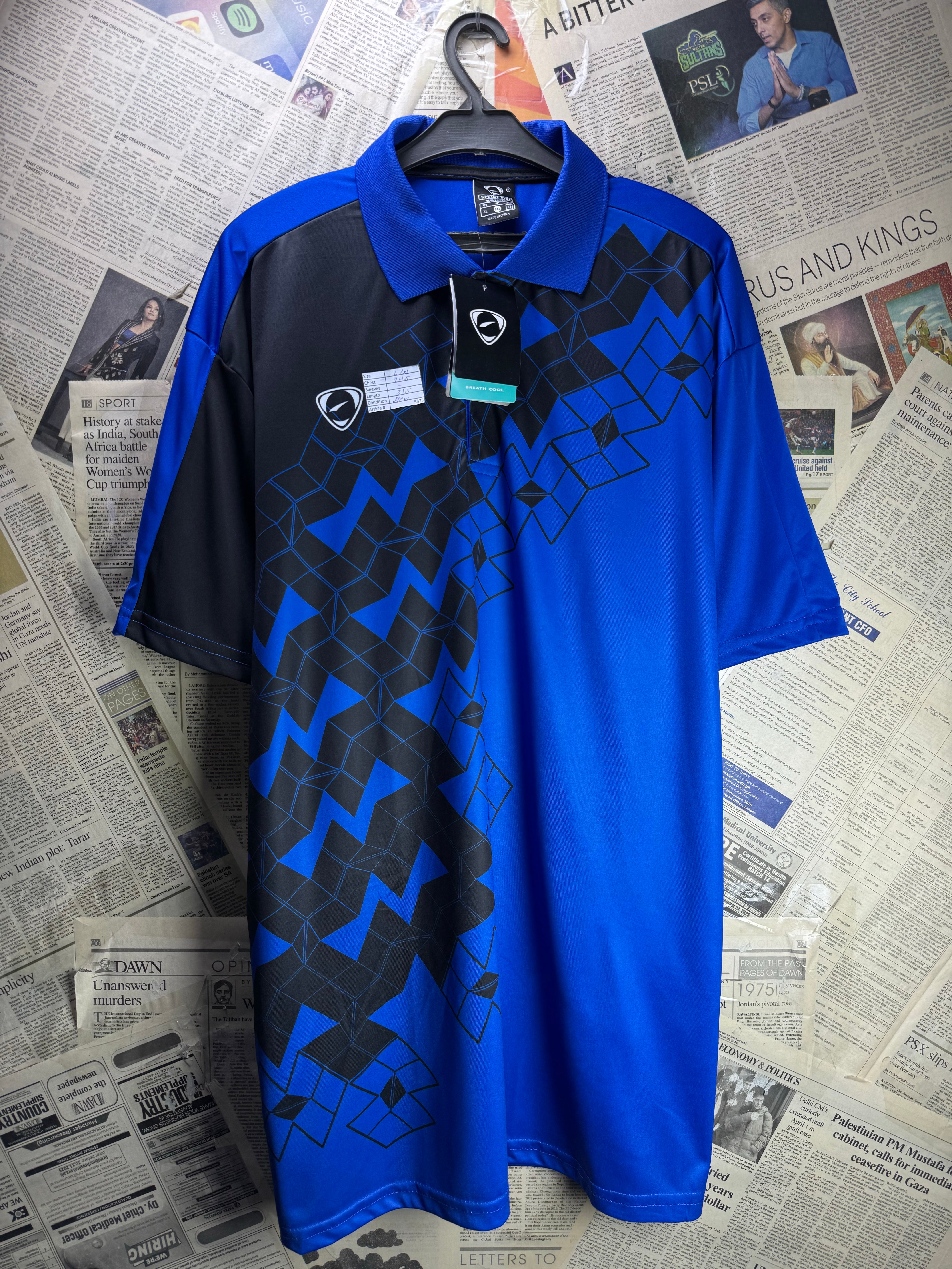 Sport Dri® L/XL | Chest: 24.5" | Blue | Performance Polo Shirt | Polyester | 5375 - Genuine Maal