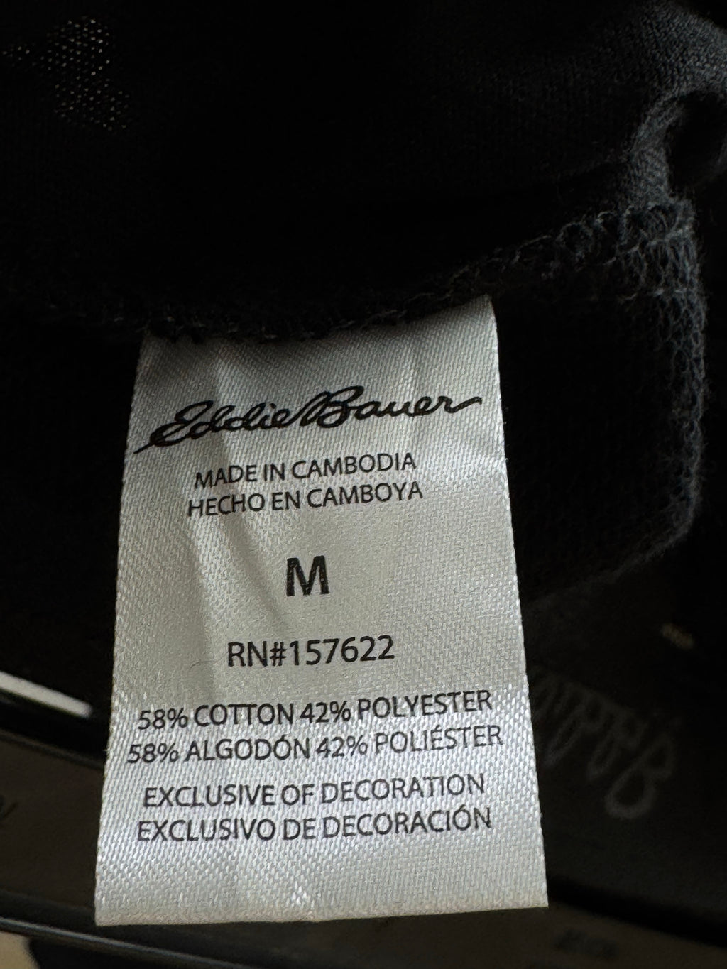 Eddie Bauer® Waist: 32" to 34" | Black | Shorts | Cotton - Poly | 1392 - Genuine Maal