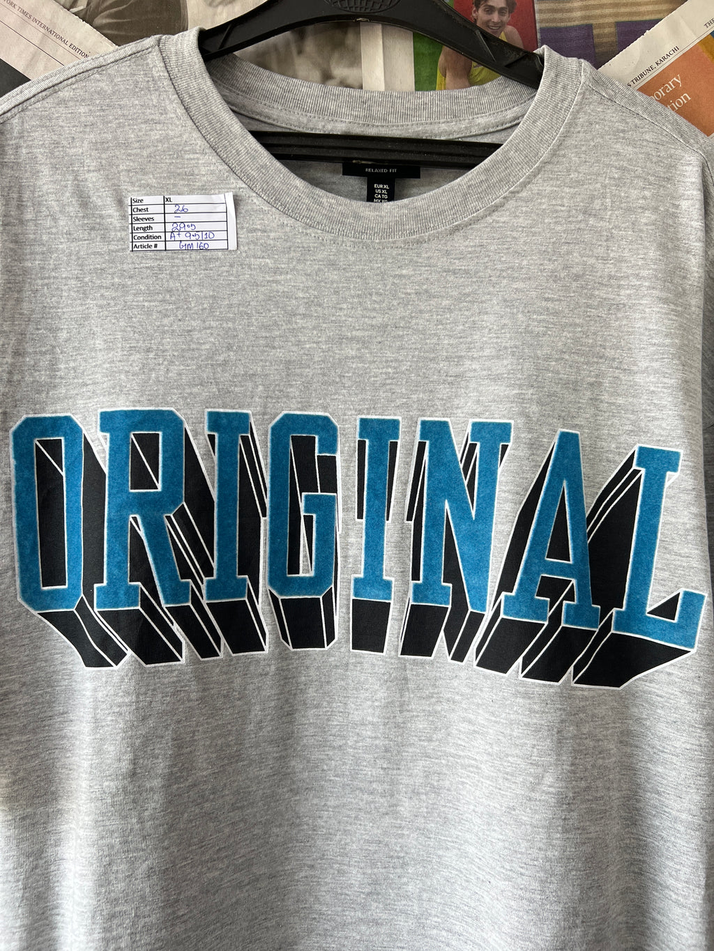 H&M® Grey | XL | Chest: 26" | T160 - Genuine Maal