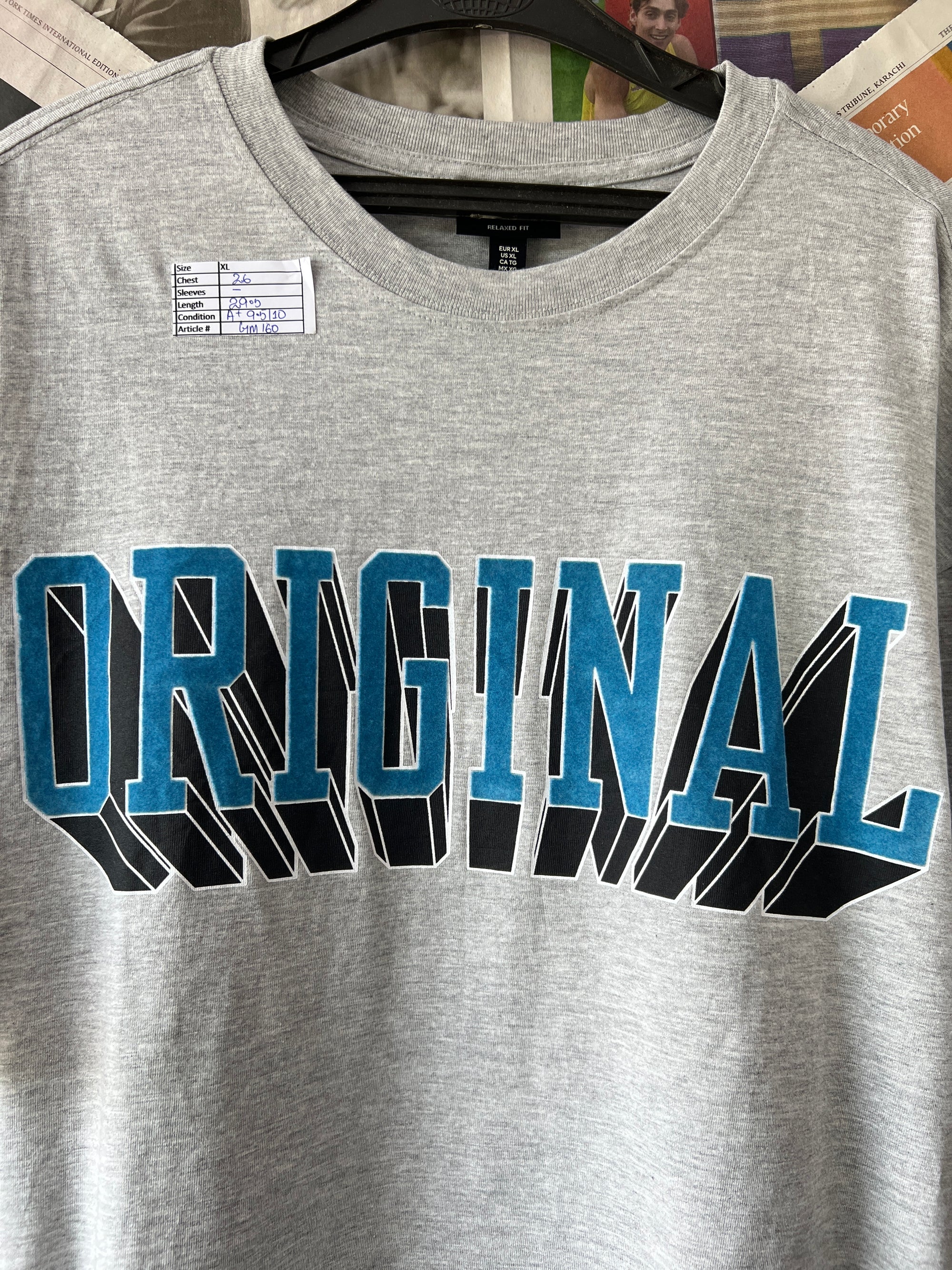 H&M® Grey | XL | Chest: 26" | T160 - Genuine Maal