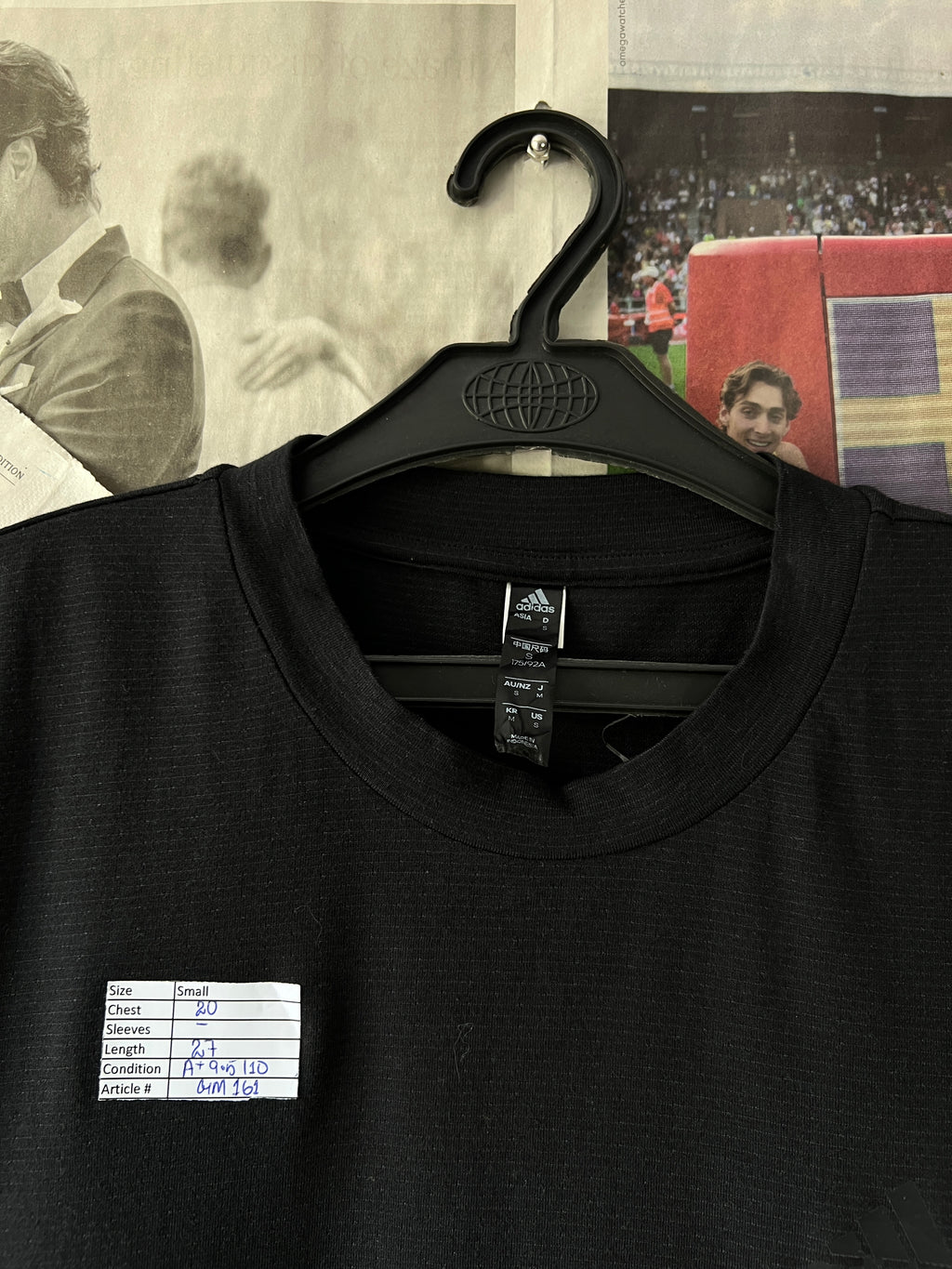 ADIDAS® Black | Small | Chest: 20" | T161 - Genuine Maal