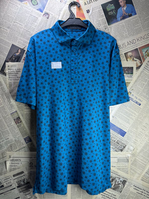 G/Fore® Medium | Chest: 22" | Blue | Golf Polo | Poly - Spandex | 5138 - Genuine Maal